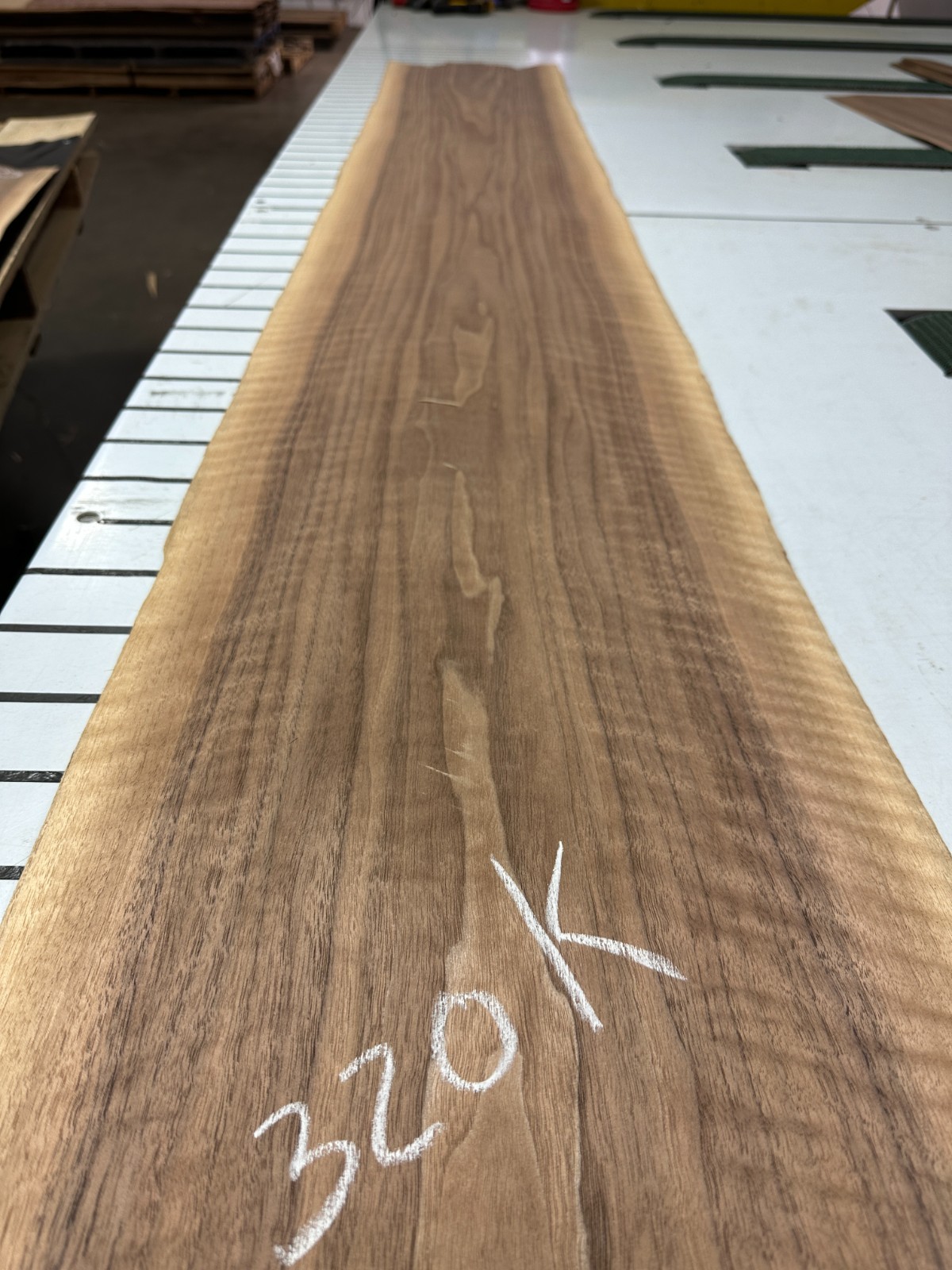 Walnut Raw Wood Veneer 2 sheets 100» x 12» 320K