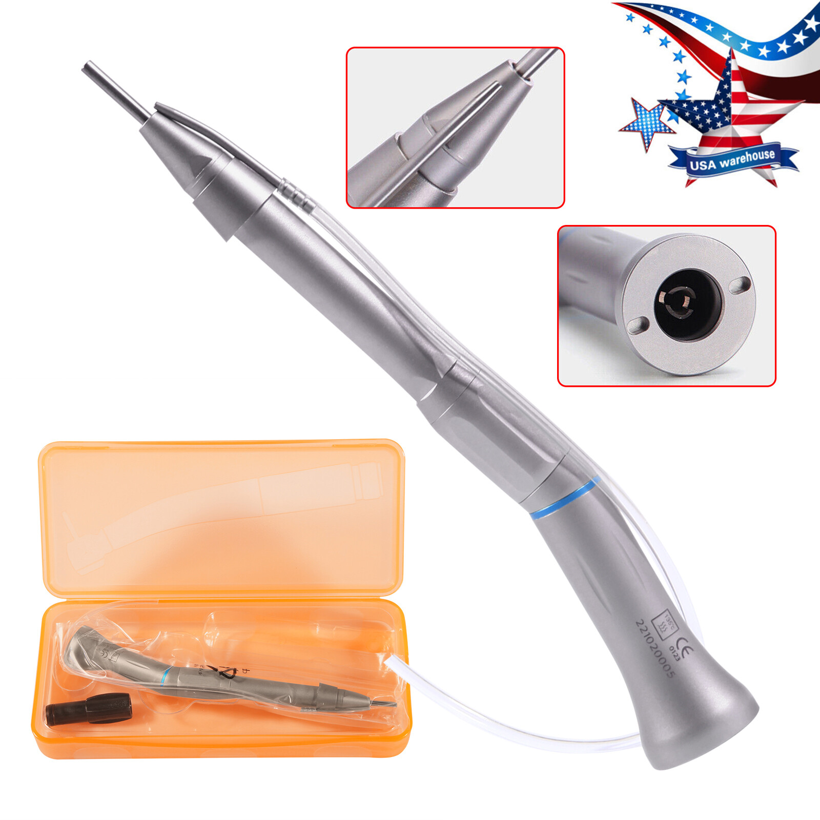 LED Fiber Optic Yabangbang E-generator Dental Handpiece High Speed 4/2Hole -CN