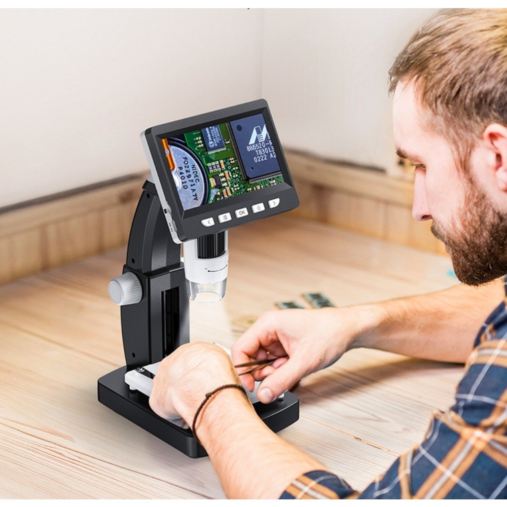 4.3″ LCD Digital Microscope 2MP 1080P HD 1000X USB PCB Coin Jewelry Repair Tool