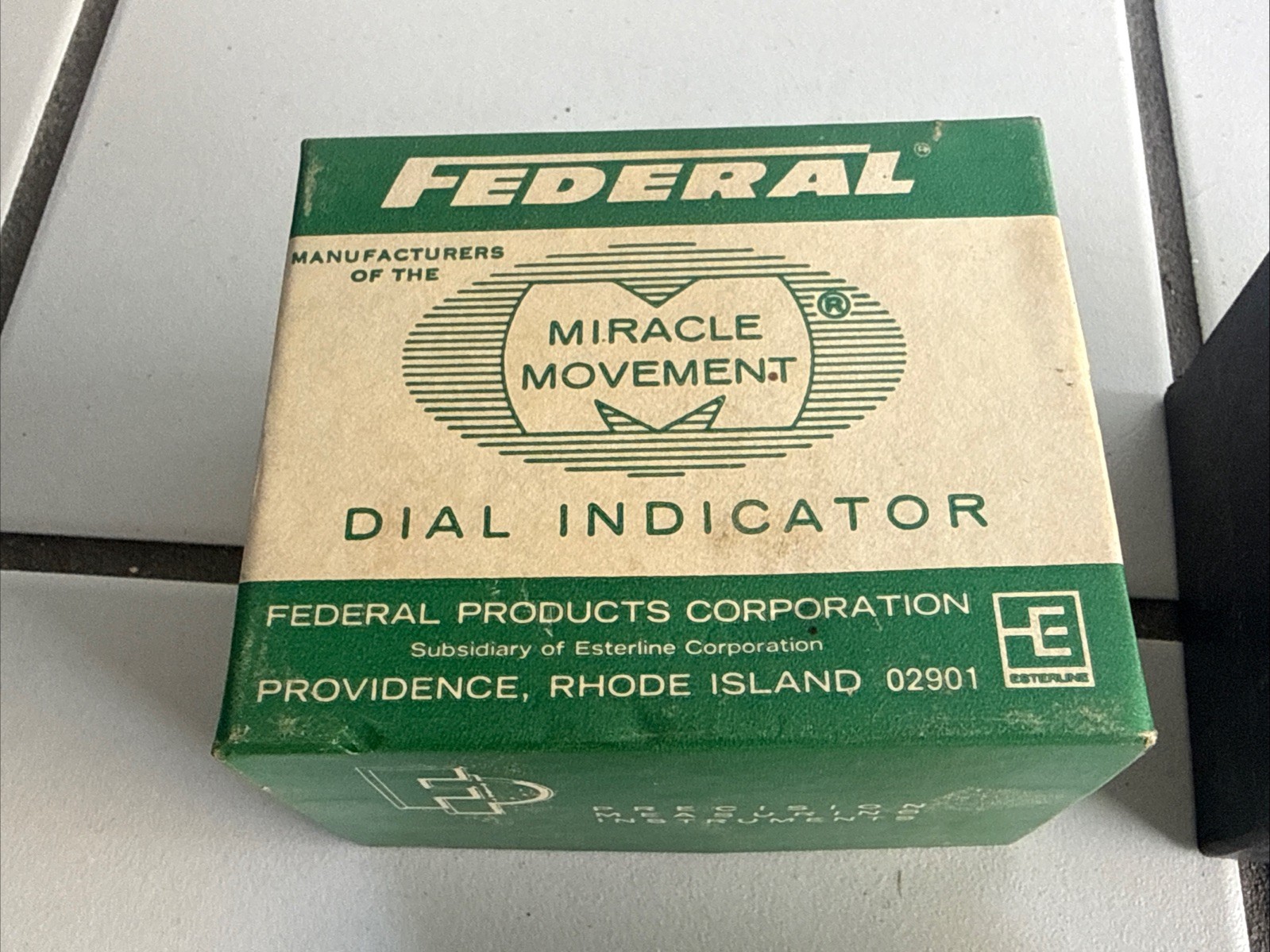 Federal B81 Dial Indicator .001″ Fully Jeweled Miracle Movement In Box Esterline