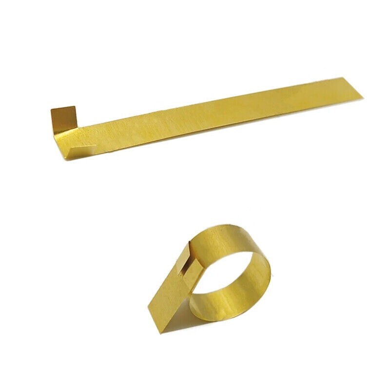 20 Pcs/Bag Dental Matrix T Bands Brass Straight/Curved Tooth Restoration Band