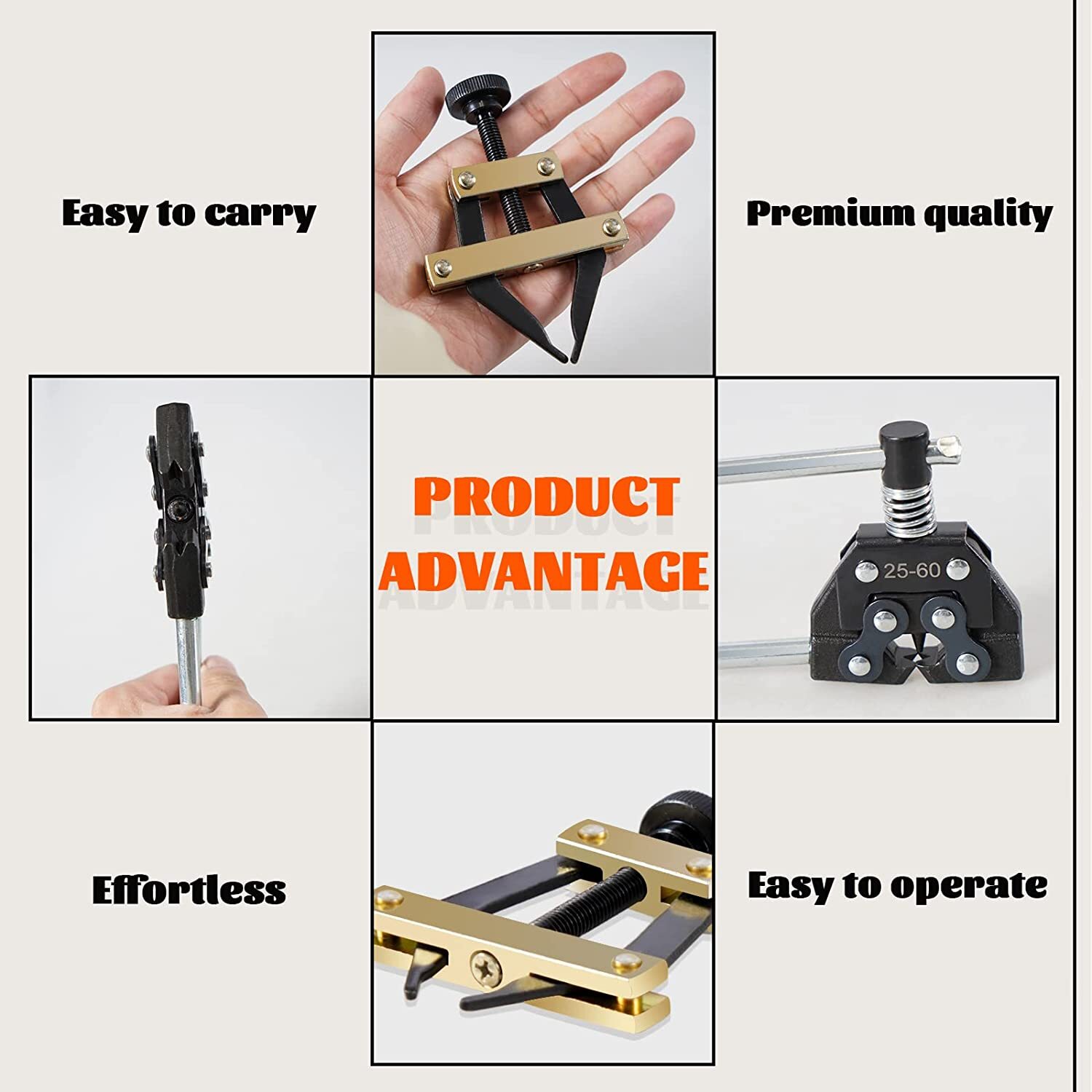 Roller Chain Tools Kit 25-60 Chain Detacher Breaker Cutter Tool For Bike / ATV