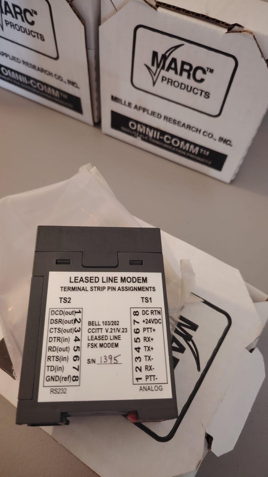 MARC 366-101 FSK Leased Line Modem DIN Rail Mount NOS New Unused Discontinued