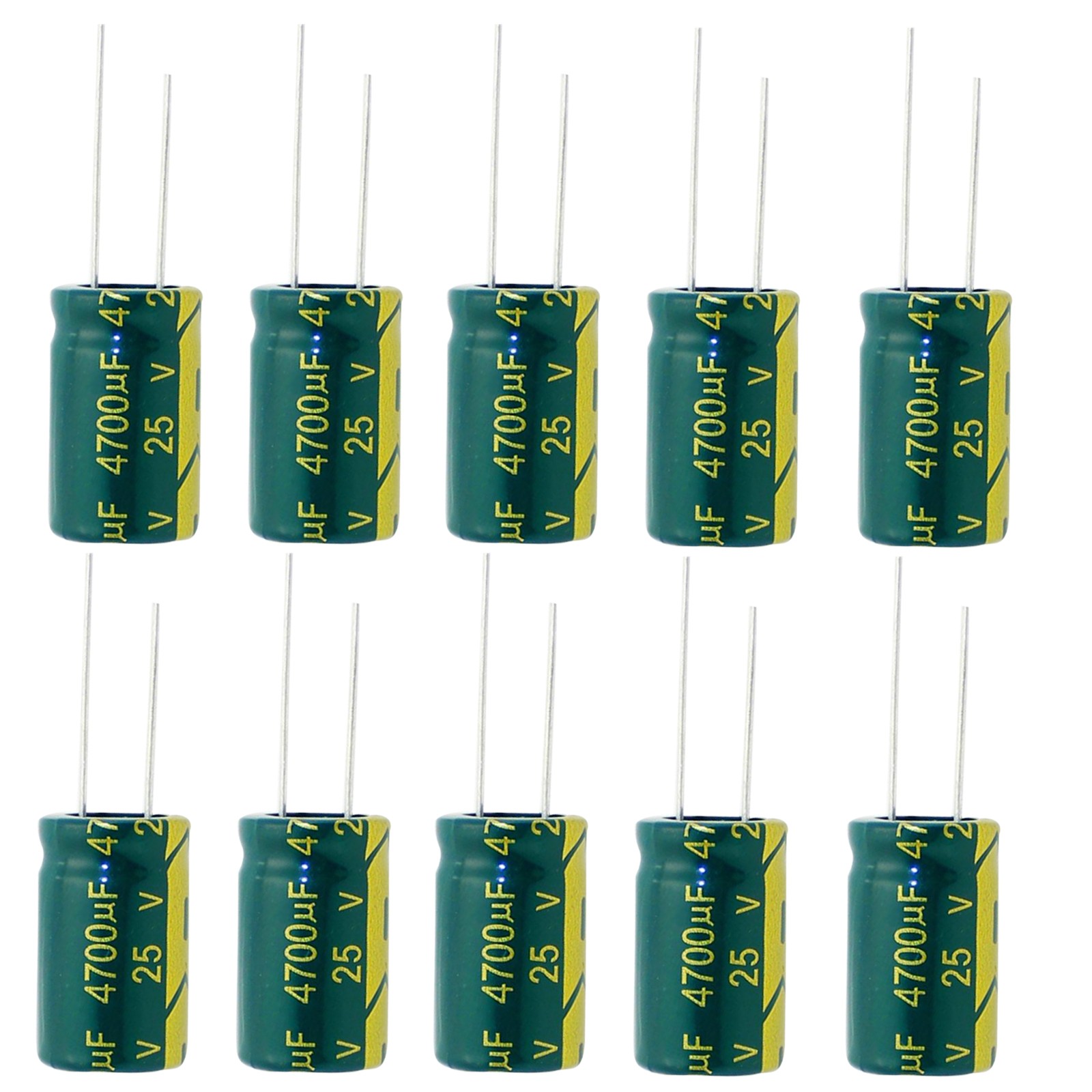 10Pcs 25V Capacitors Electrolytic Low ESR 105°C 16mm x 26mm 1uF to 22000uF