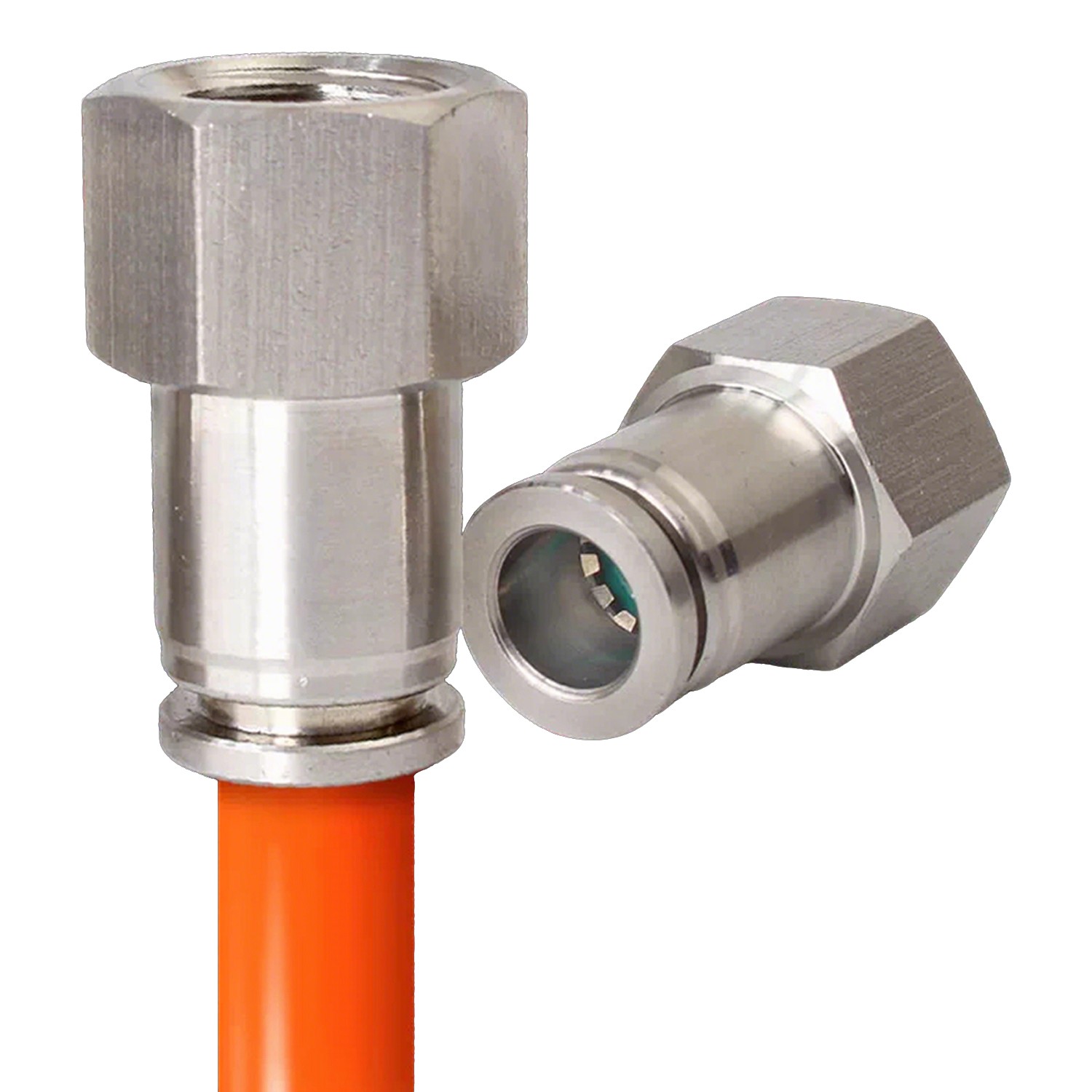 A2 Stainless Steel Pneumatic Push in Connectors Air Water Pipe All Type Fittings