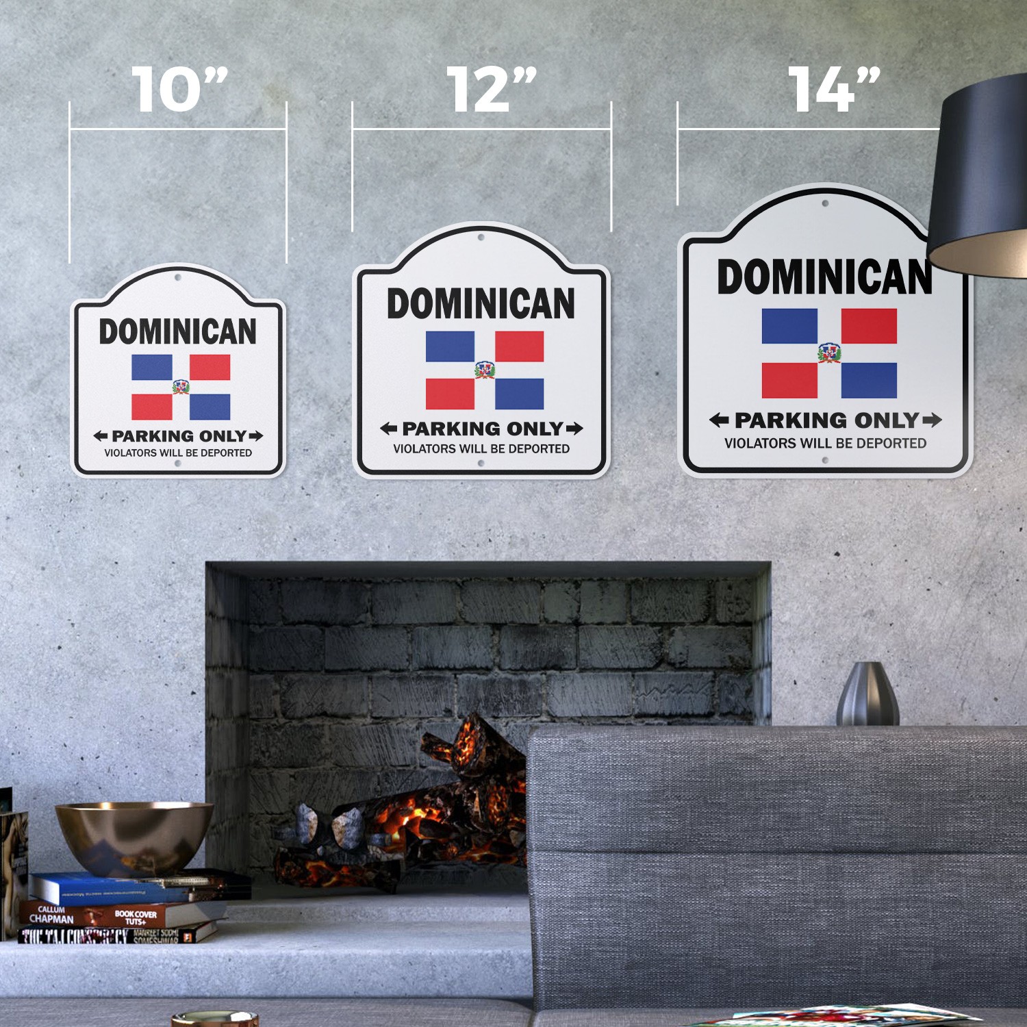 Dominican Parking Plastic Sign Gag Novelty Funny Republic Hispaniola C
