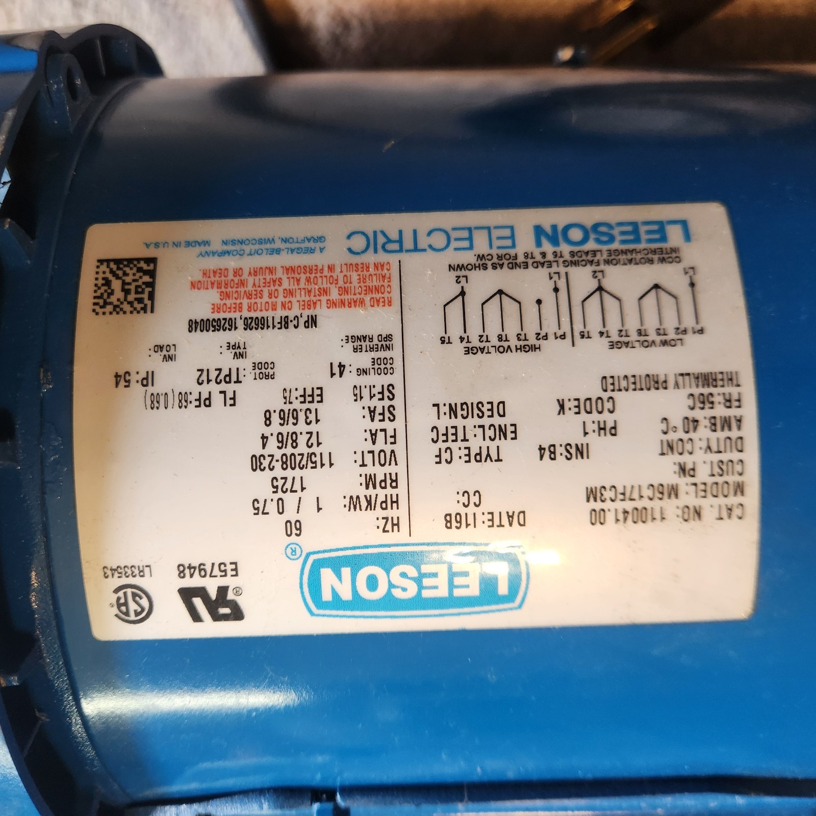 Grovhac 1HP Electric 55 Gallon Drum Mixer Agitator C-Clamp Mount Leeson Portable