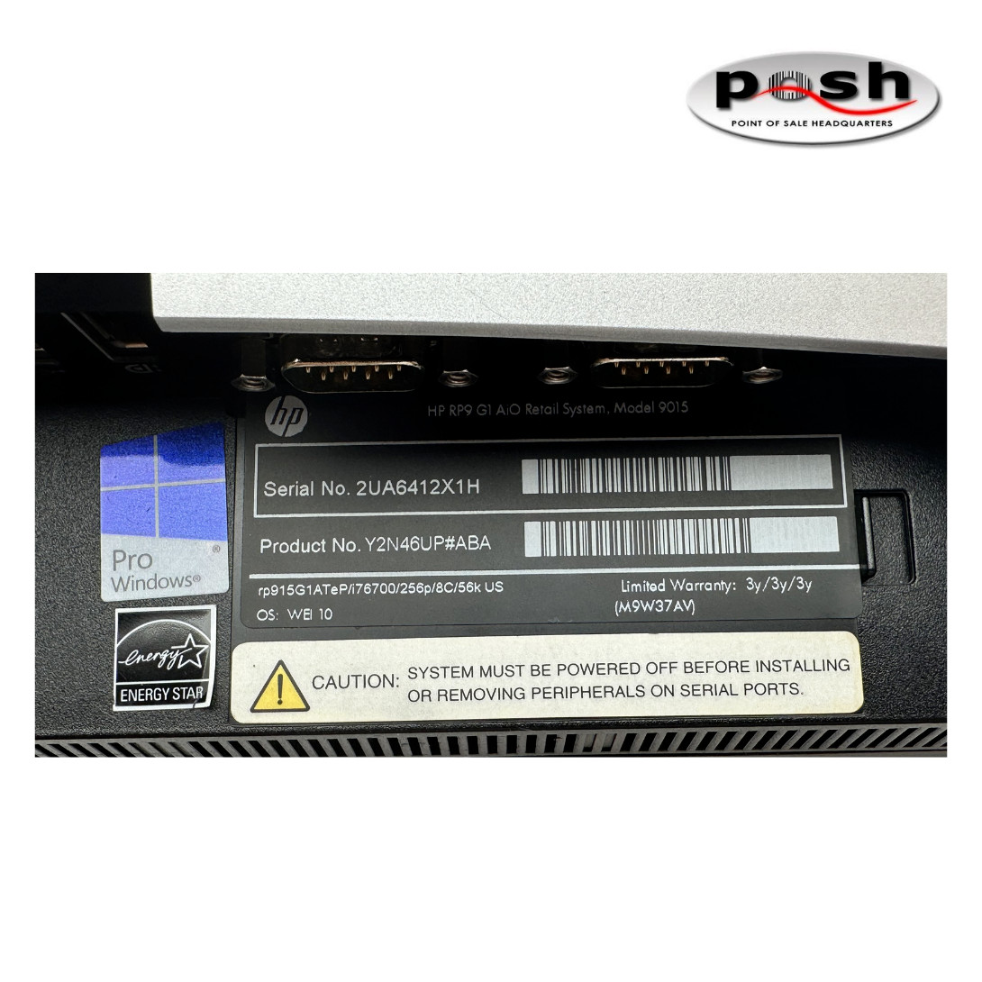 One Month HP RP9 G1 Retail System 9015 Rental