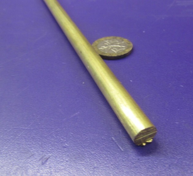 360 Brass Rod 11/32″ (.344″) Diameter x 24.0″ Length