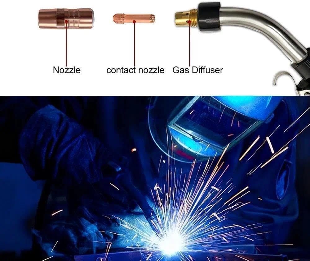 5PK Mig Welding Gas Diffuser DS-1 Small for Bernard Centerfire BTB MIG Guns