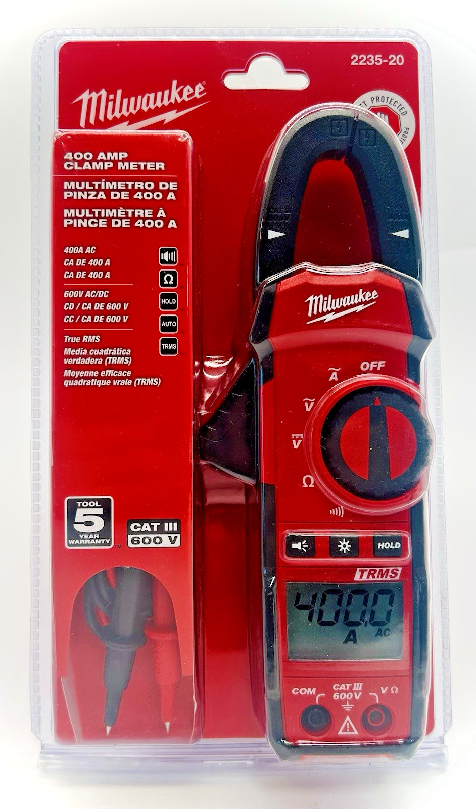 Milwaukee 400 Amp Clamp Meter-2235-20