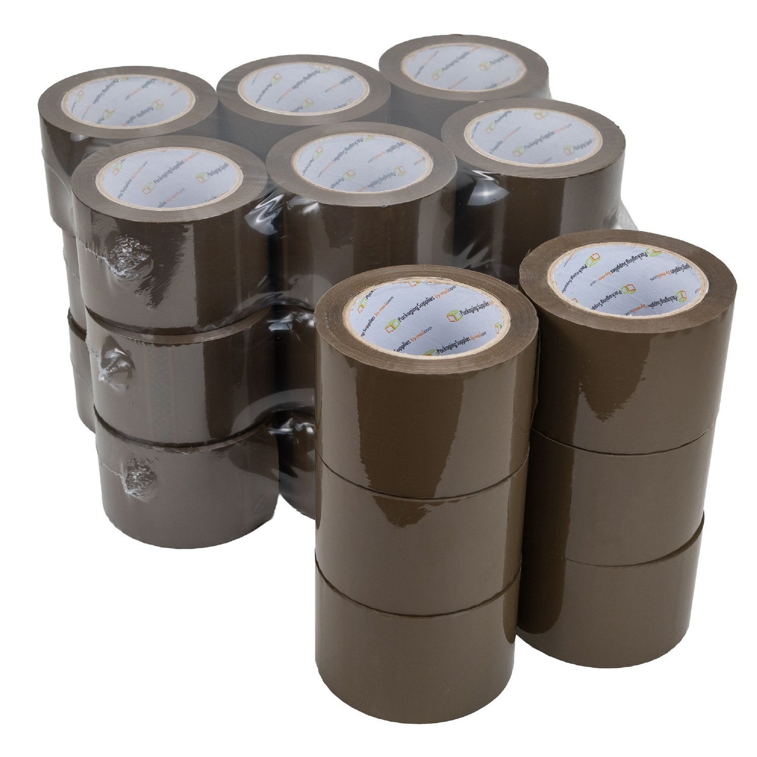 24 Rls Brown Carton Sealing Tape 3″ x 110 Yds Box Shipping Moving Tape 1.75 Mil
