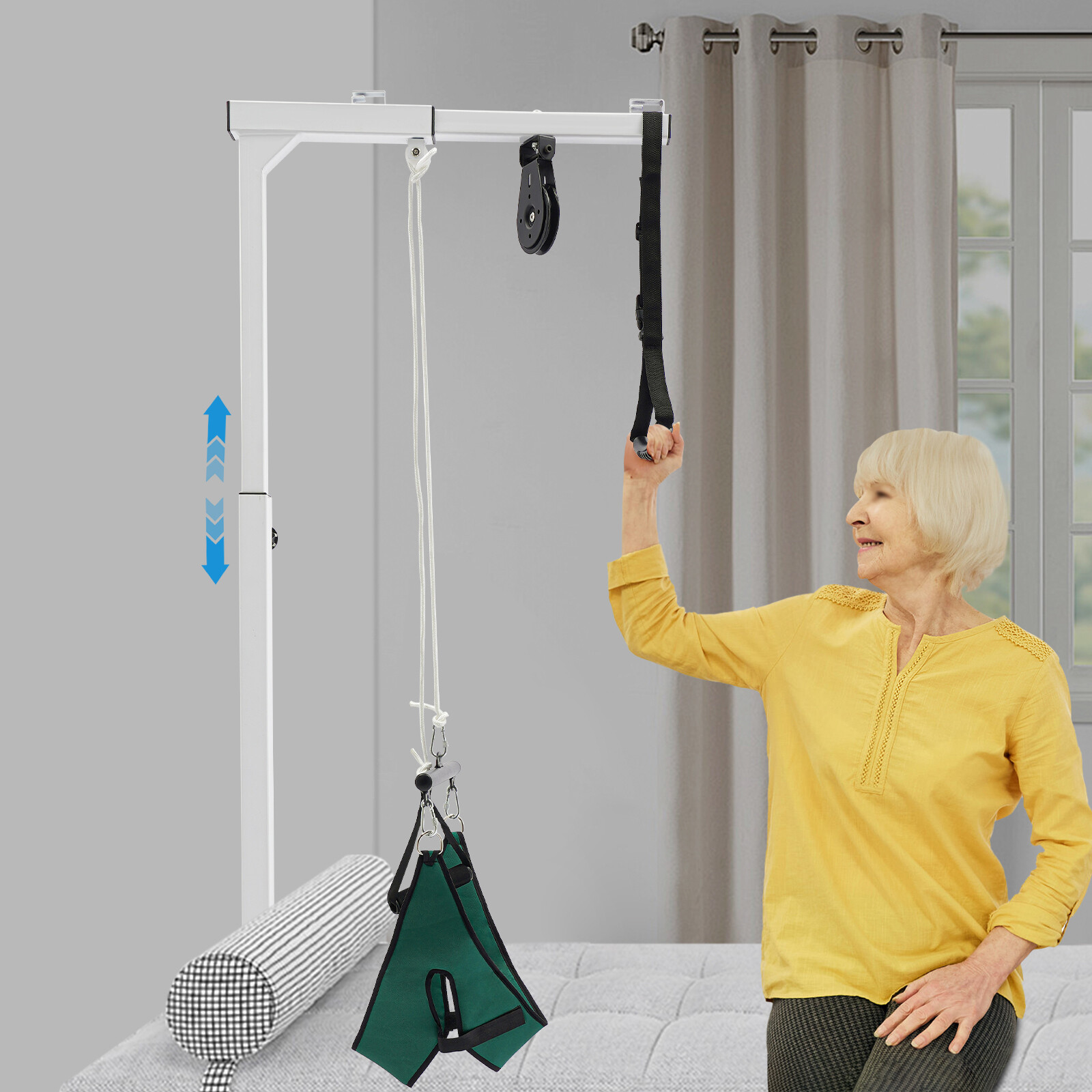 220.46lb Standing Frame Bed Lift For Elderly Multifunctional Stand Up Assist Bar