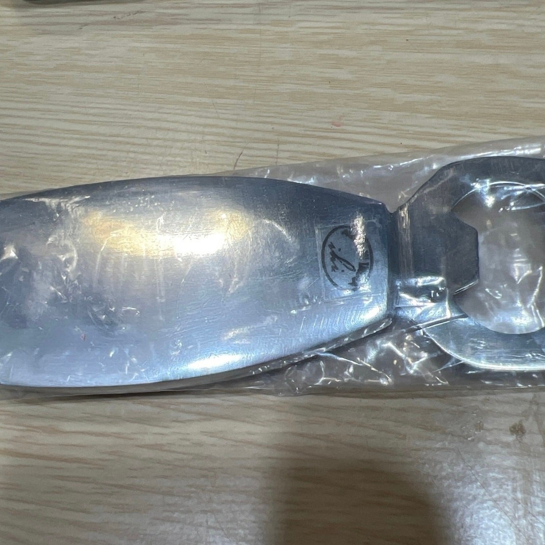 Vintage I.H.I Silver Tone Bottle Opener Made In India
