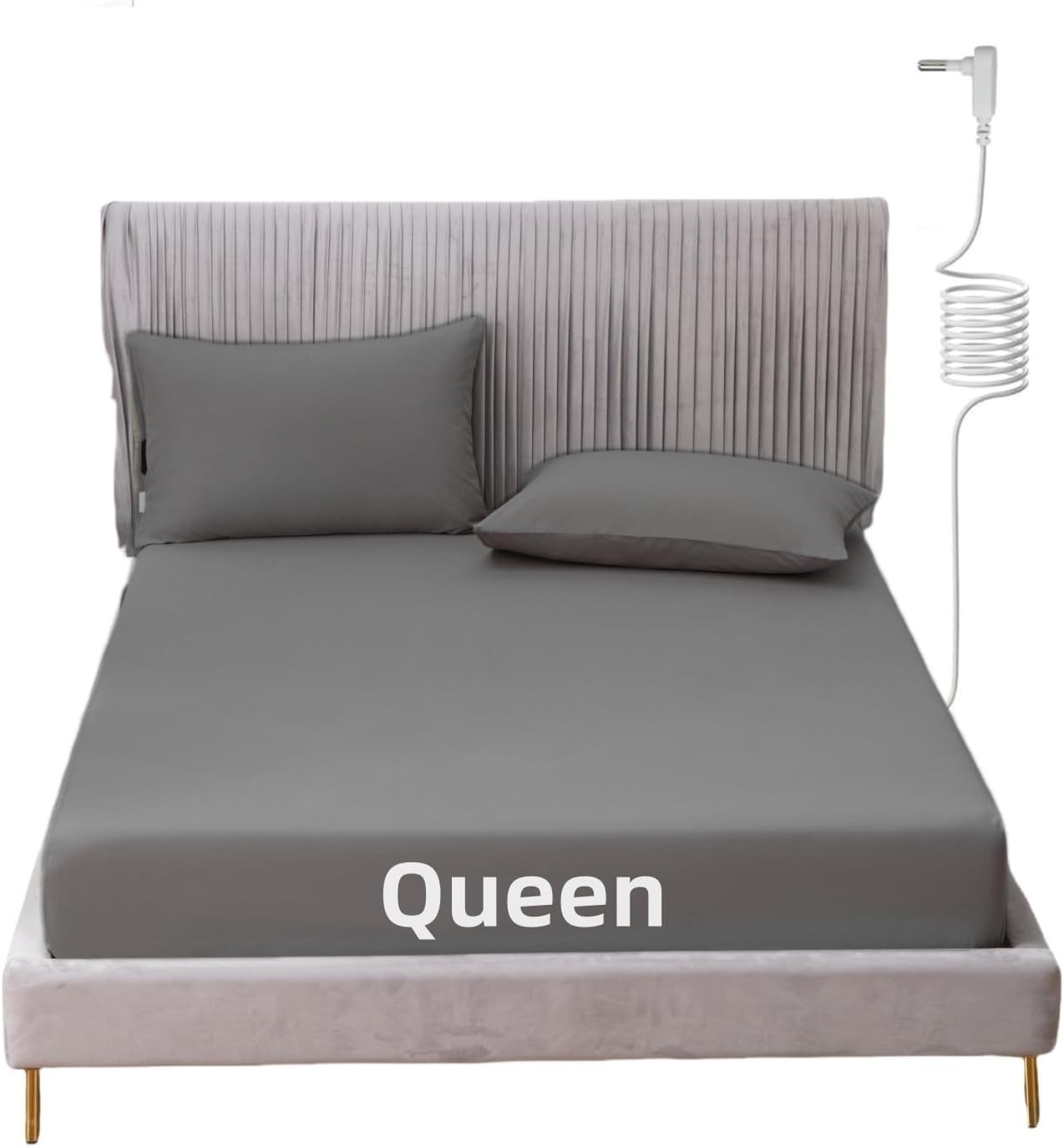 Machine Washable Grounding Sheets for Health & Wellness – Queen Size Gray