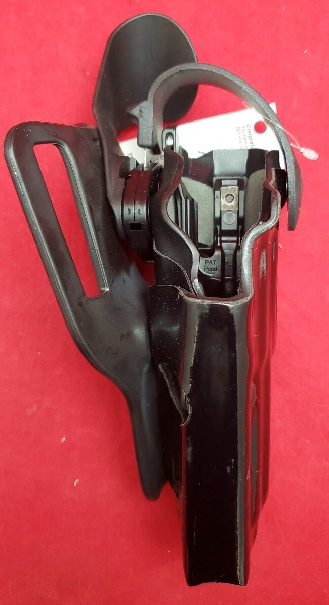 SafariLand HG Black Gun Holster Mid-Ride Level III 6360-73-91 Beretta 4.90″ 92F