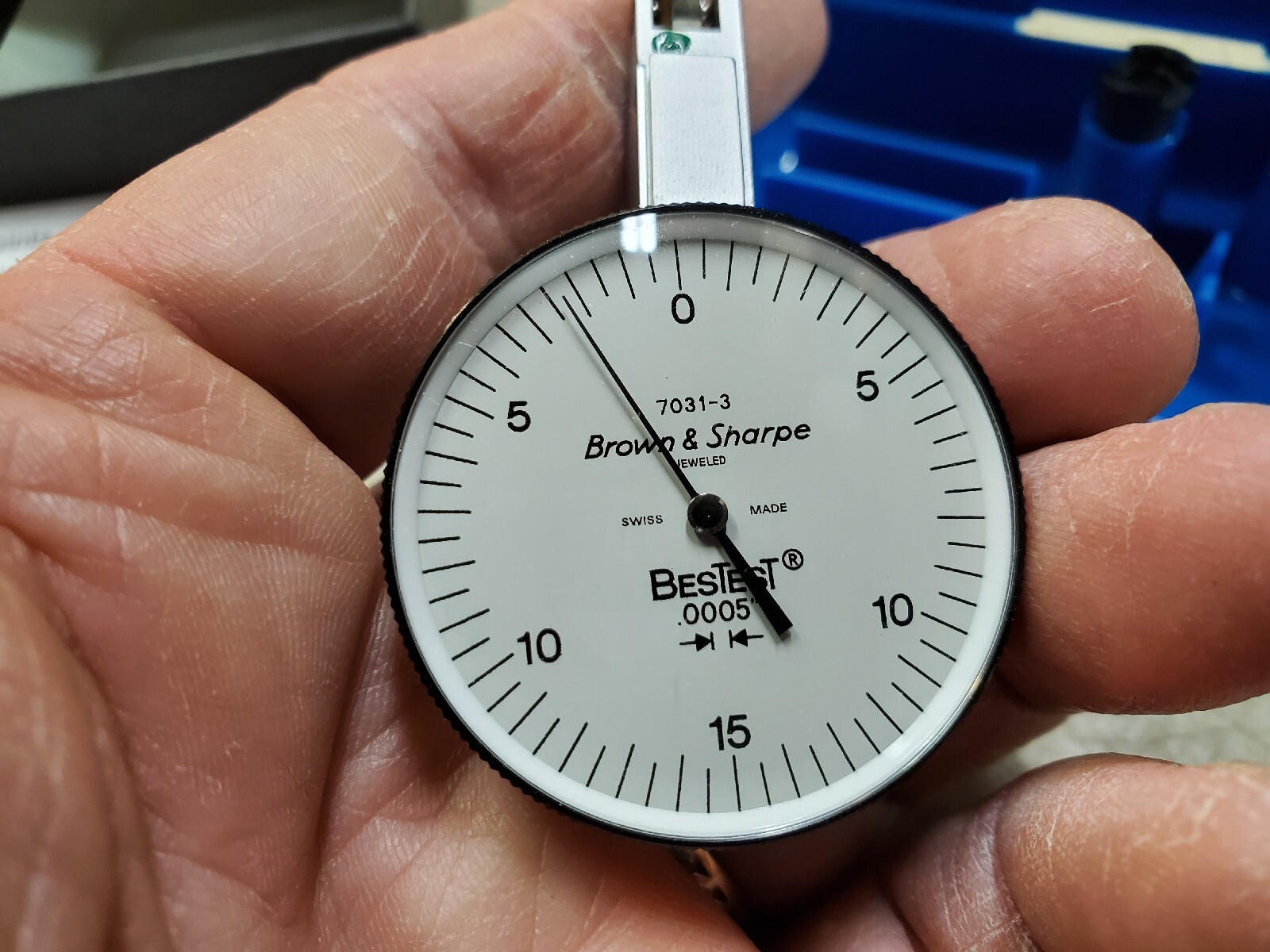 Brown & Sharpe BesTest Dial Test Indicator, Set 599-7031-6, 0.030 Range, 0.0005