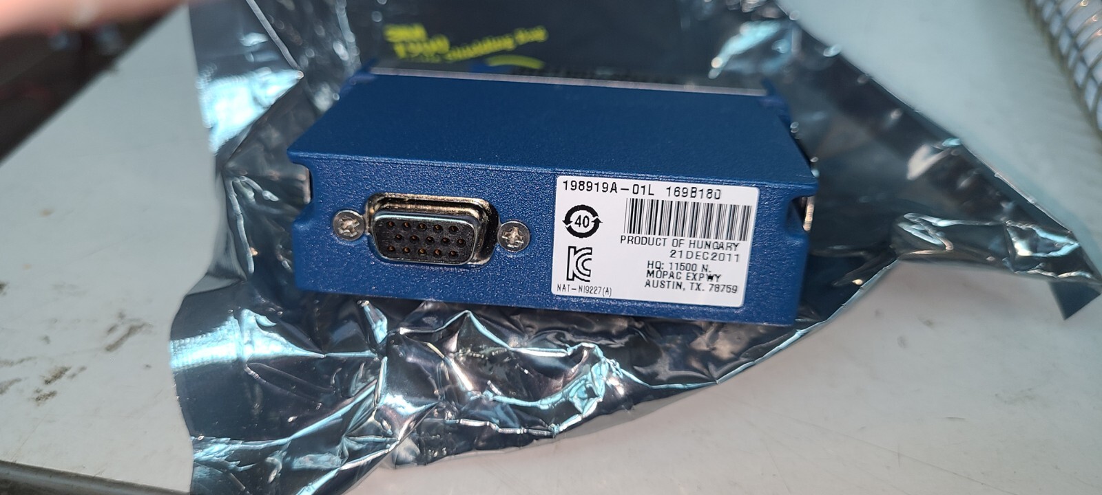 National Instruments NI 9227 NI-9227 cDAQ 4 Channel Analog Input Module NI9227