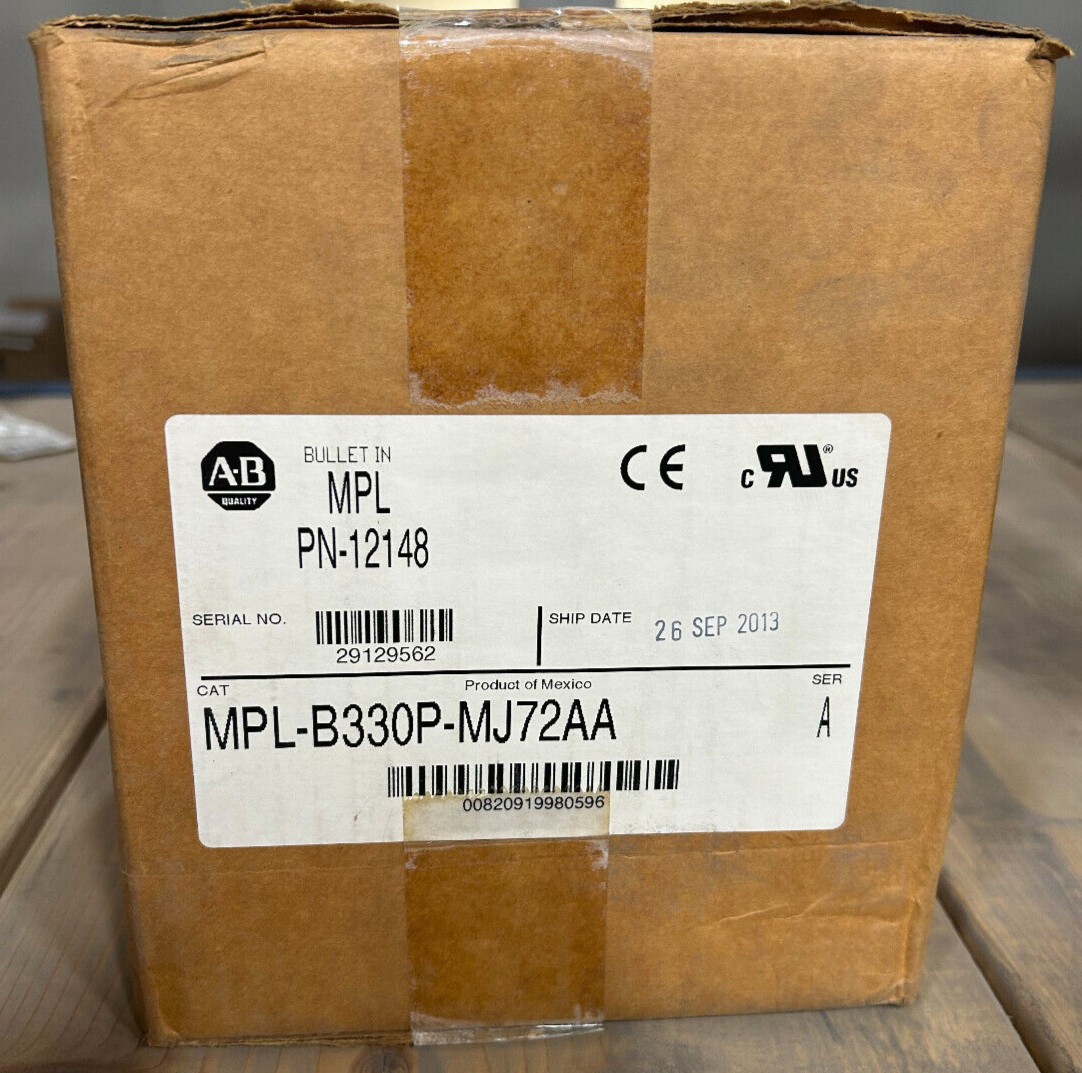 NEW Allen Bradley MPL-B330P-MJ72AA Servo Motor MPLB330PMJ72AA US Free Tax