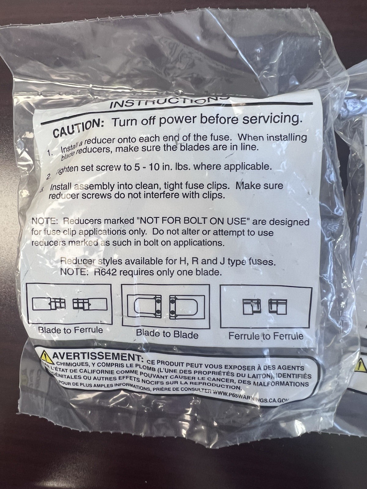Mersen J646 600A To 400A Fuse Reducers. Qty – 3