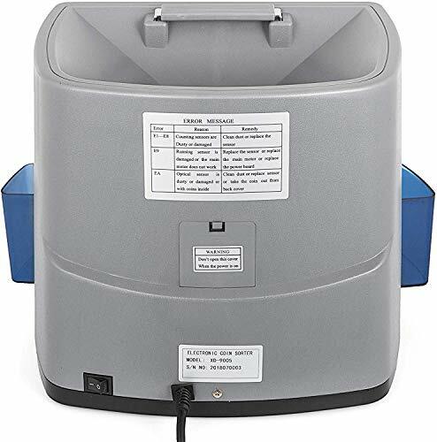 Electronic USD Coin Sorter and Counter, LCD Display, Sorts 270 Coins Per Minute
