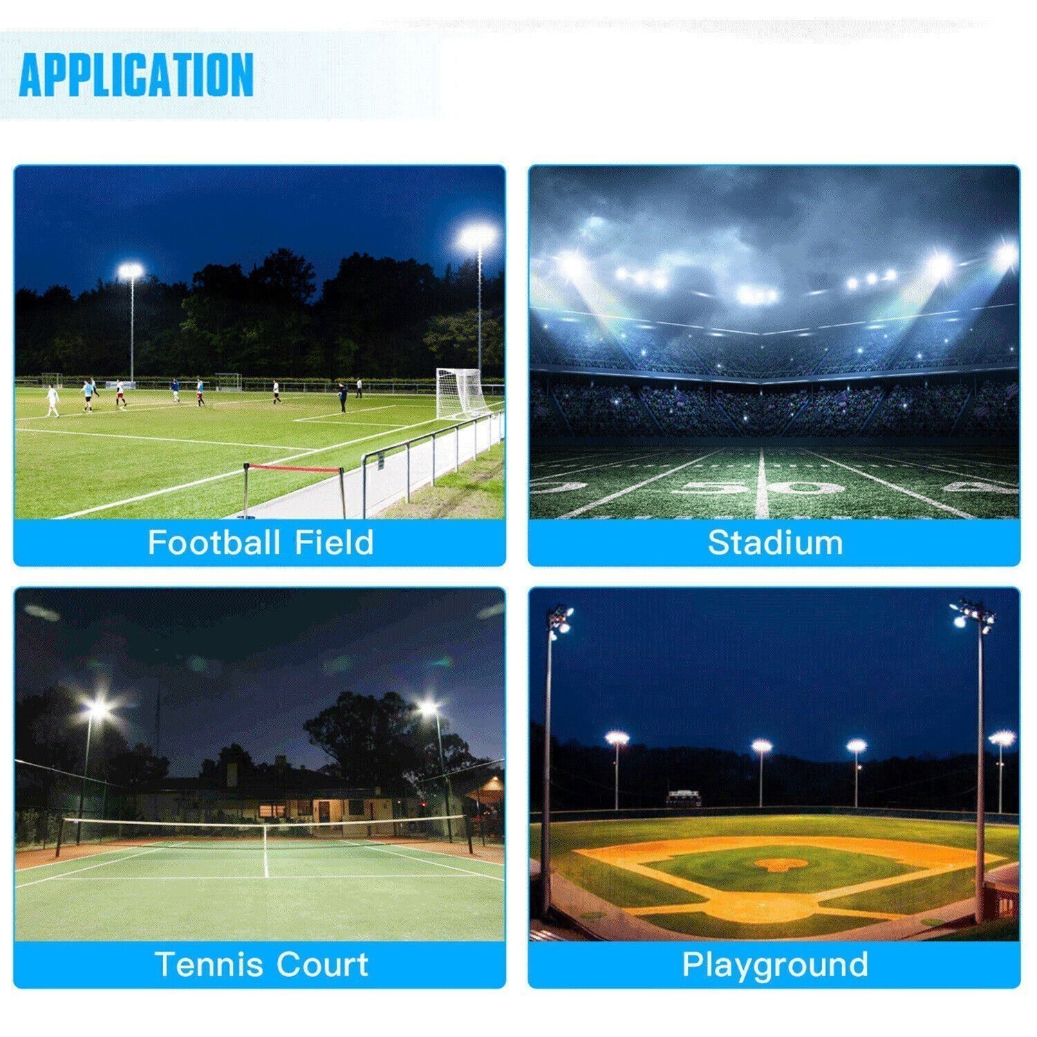 90000lm Led Stadium Light Outdoor 600W Flood Lights IP67 for Arena Sport Courts
