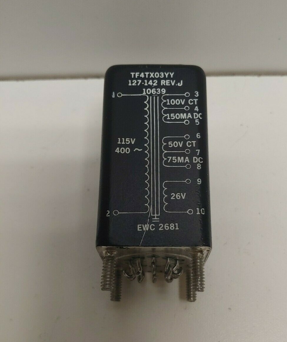 NEW OLD STOCK! AVIONICS SPECIALTIES POWER TRANSFORMER 127-142 10639