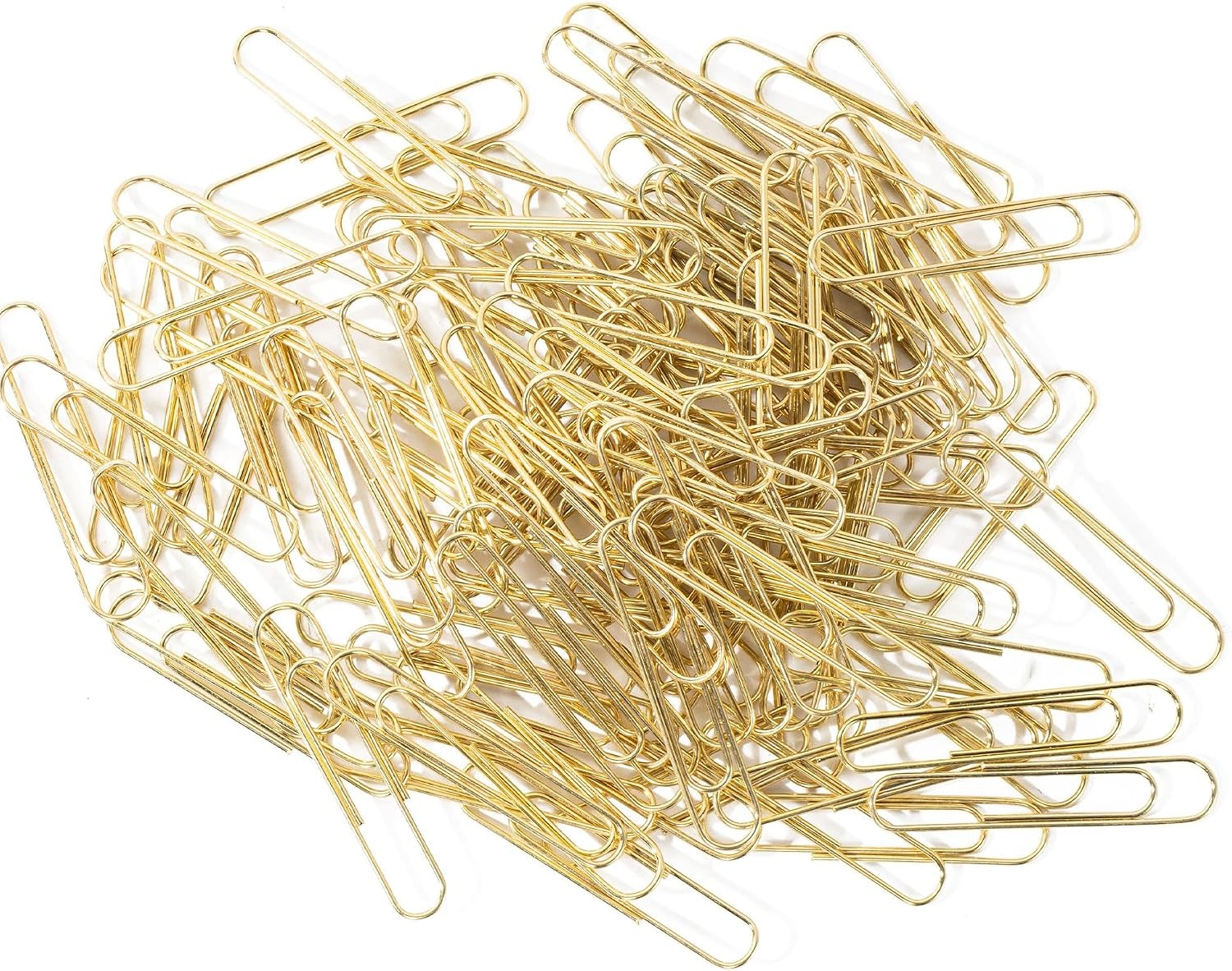 100pcs Gold Paper Clips,Large Paper Clip 2 Inch Jumbo Paperclips,Smooth Heavy