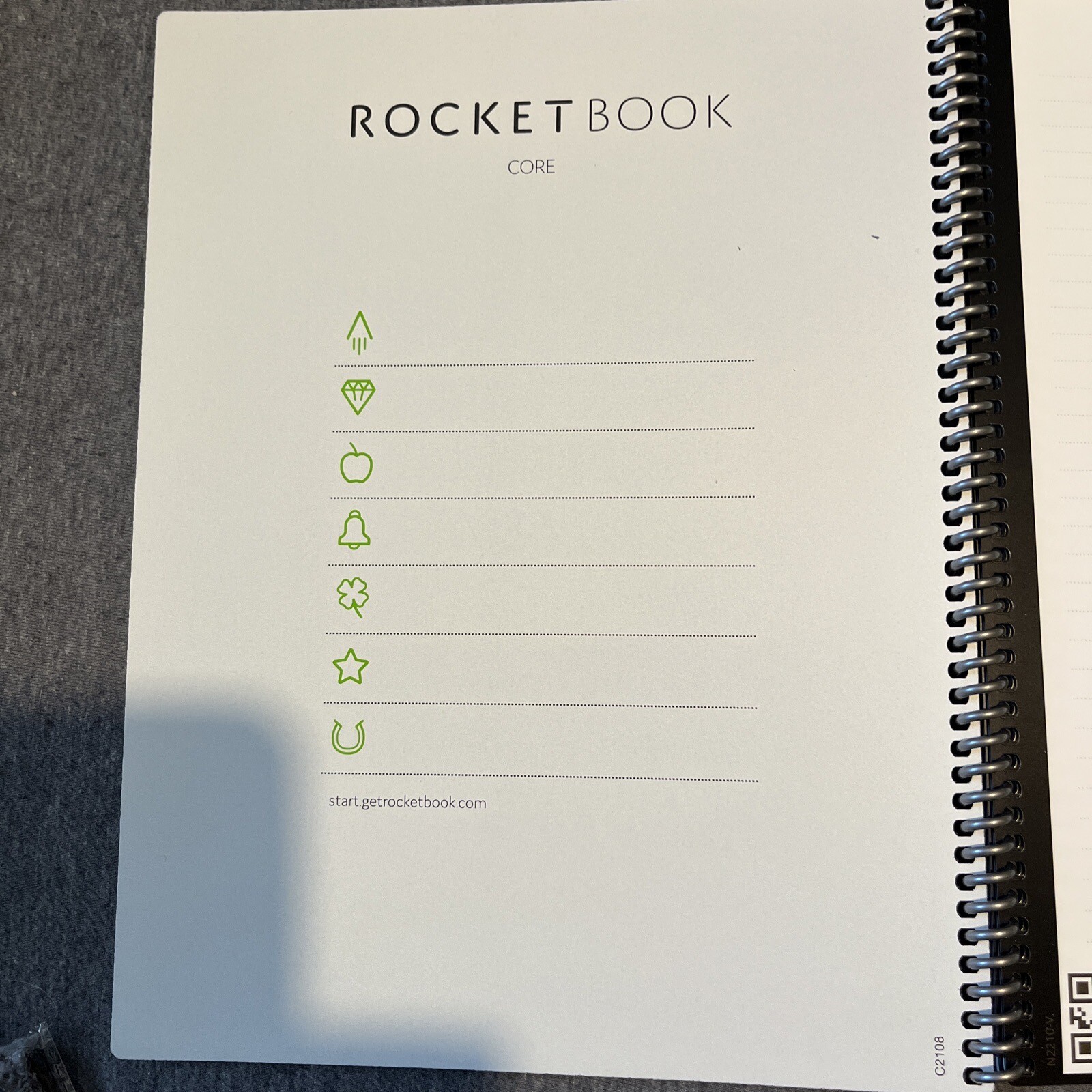 Rocketbook Smart Reusable Notebook – Eco-Friendly New Open As Shown In Pics