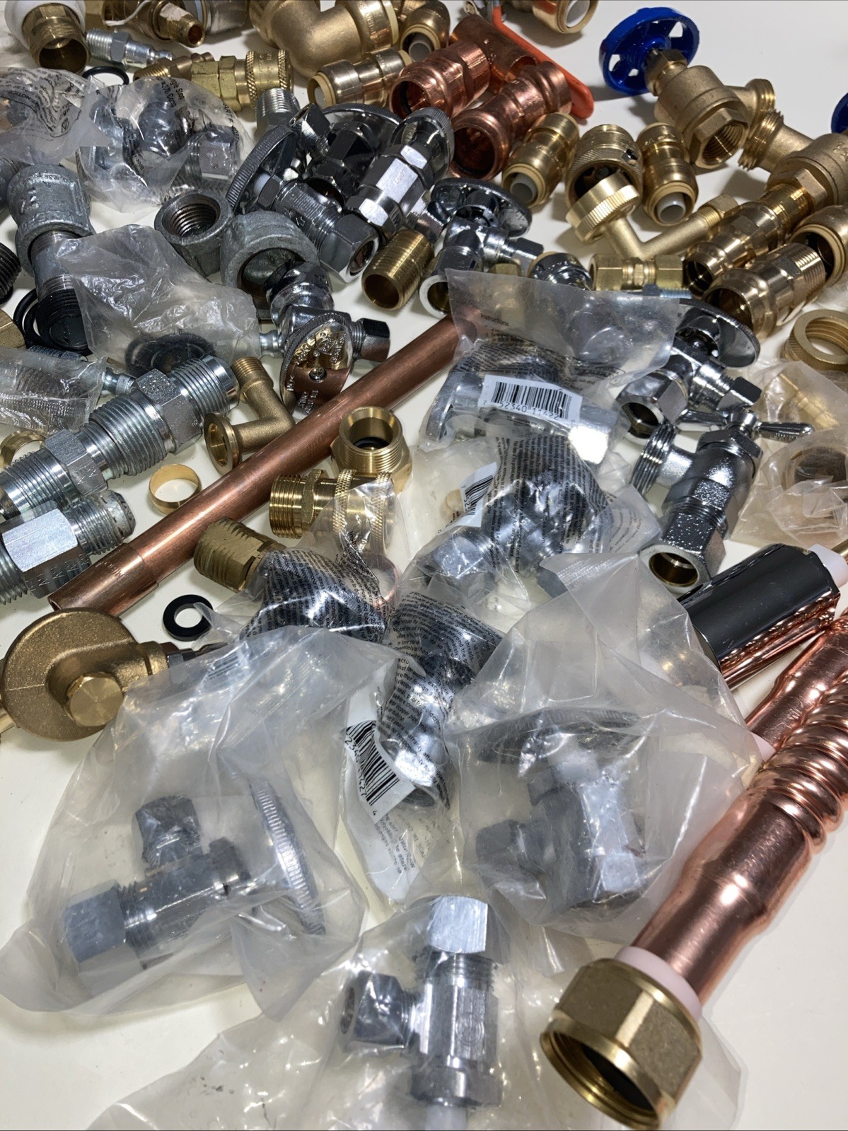Shark Bite Mixed Fittings, Elbows, Valve, Hose brass, copper, & galvanized steel