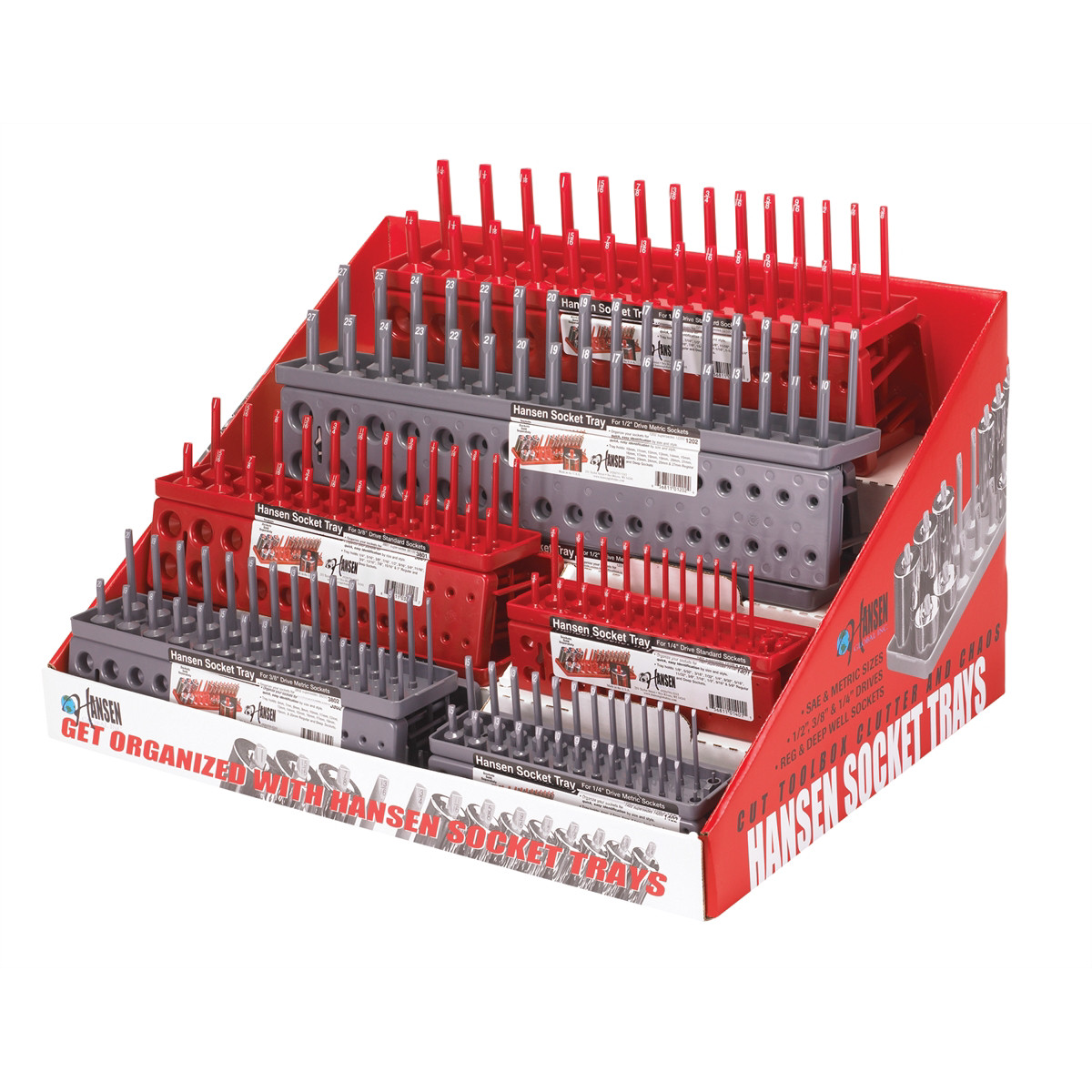 9910 Hansen Global 24PC Socket Tray Display