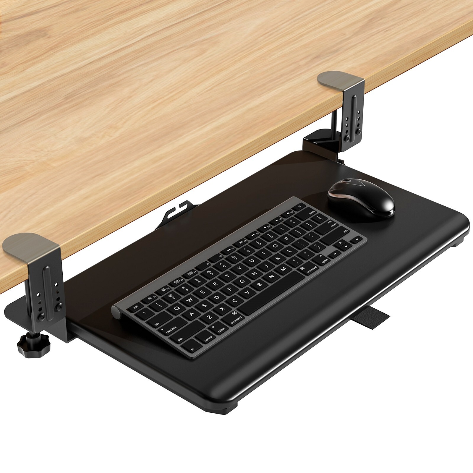 Keyboard Tray Under Desk, Pull Out Keyboard Tray with C Clamp Mount, 20″ x 13″