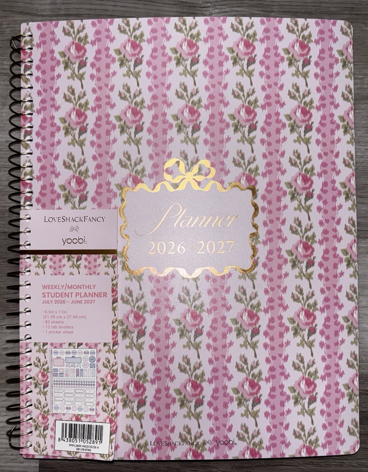 LoveShackFancy x Target – Yoobi Blooming Heirloom Monthly & Weekly Planner