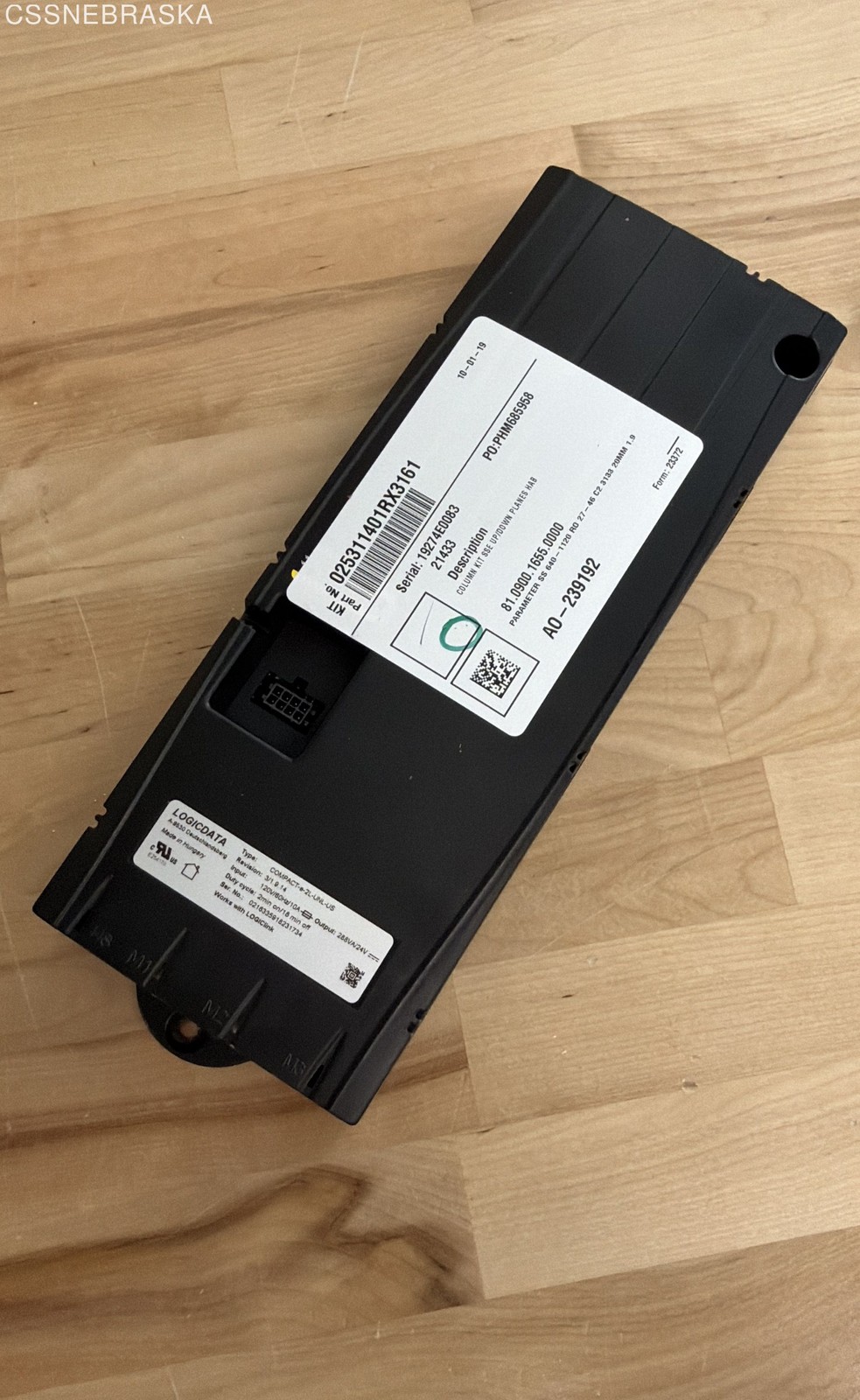 Logicdata COMPACT-e-2L-UNL-US Adjustable Desk Control Box 120V 60Hz
