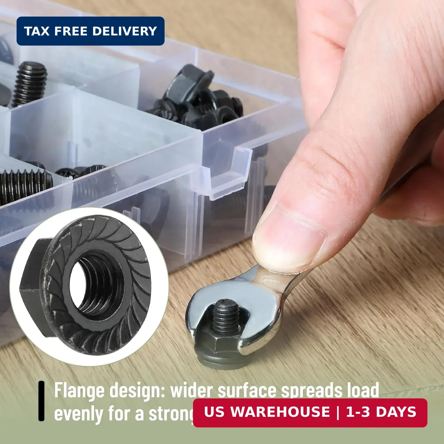 Nuts and Bolts Assortment Kit, 272 pcs, Black Carbon Steel | Grade 10.9, M6, M8