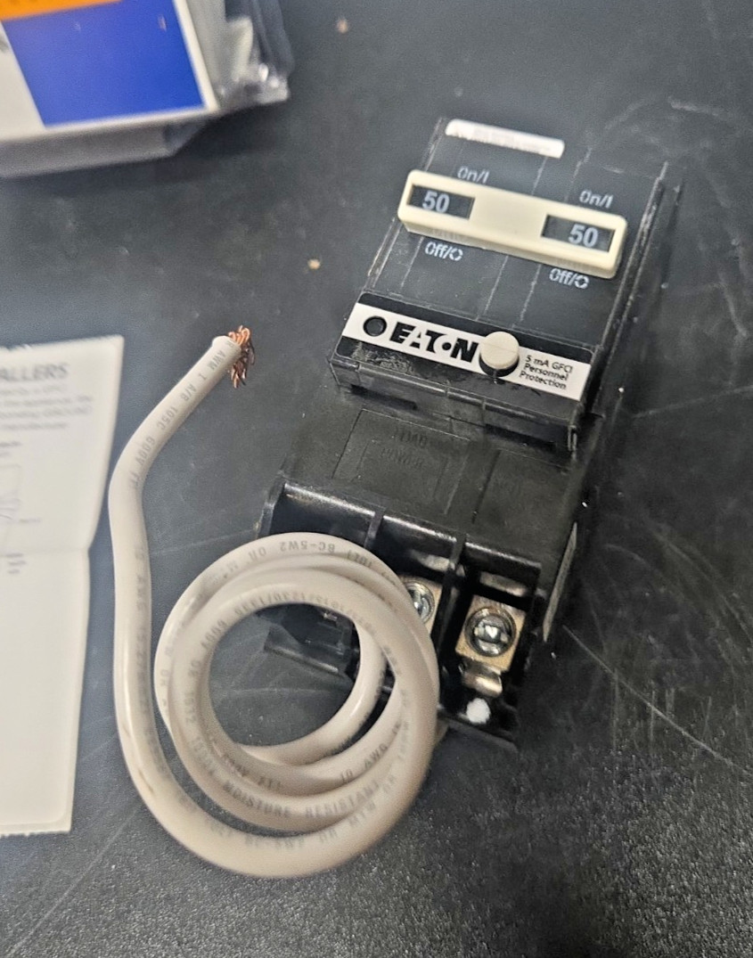 Eaton BRN250GFCS 50-amp 2 -Pole GFCI Circuit Breaker