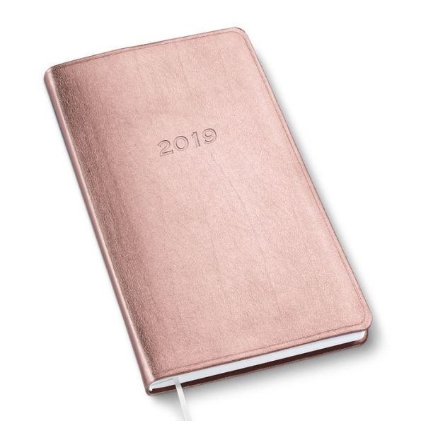 2019 / 2020 Gallery Leather Monthly / Weekly Pocket Planner Small Agenda Rose