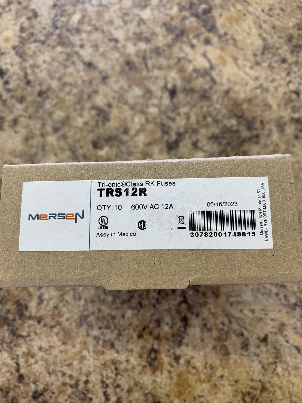 10 Mersen Ferraz Shawmut TRS12R Tri-Onic Time Delay Fuses 12a 600v Class RK5