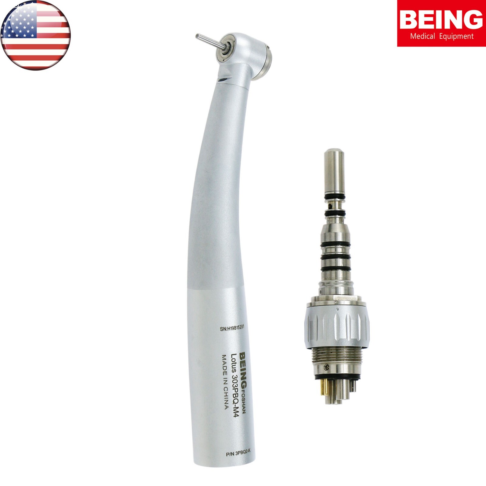 US BEING Dental High Speed Air Turbine Handpiece fit KaVo MULTIflex 6 pin M4