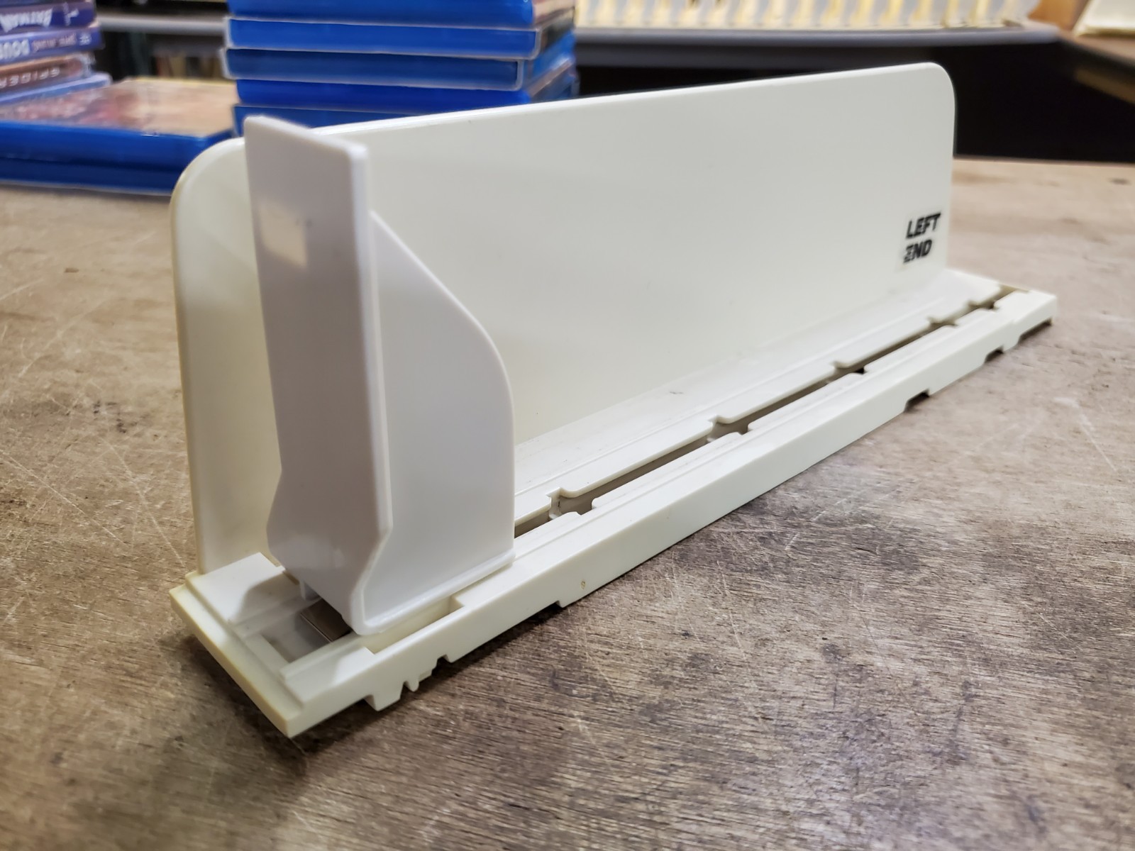 Lot of 55 RTC Profit Pusher 12″ T-Track Automatic Spring-Feed Shelf Units, Beige