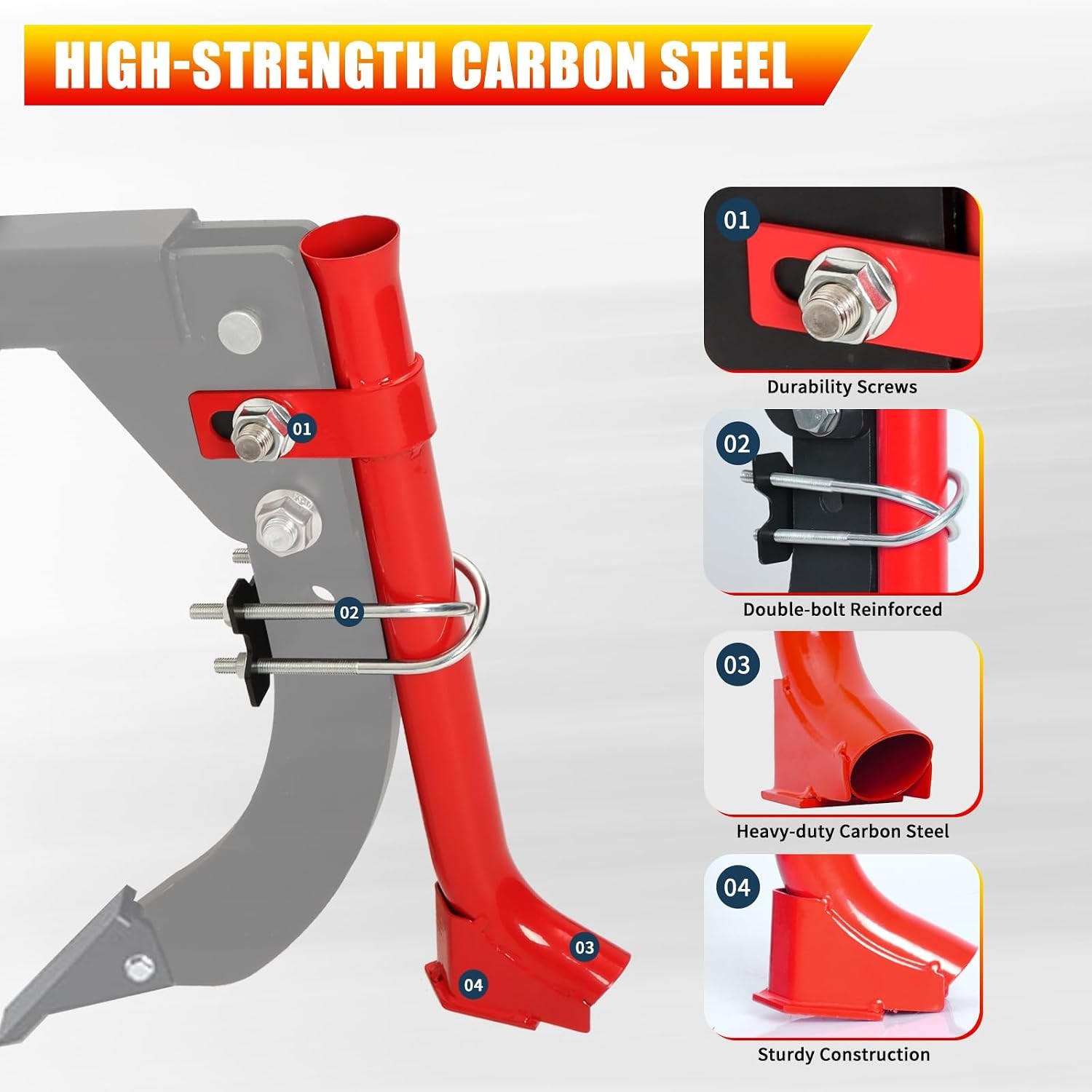 Pipe Layer Attachment for 3-Point Ripper Hitch Lawn Trencher Subsoiler Tractor
