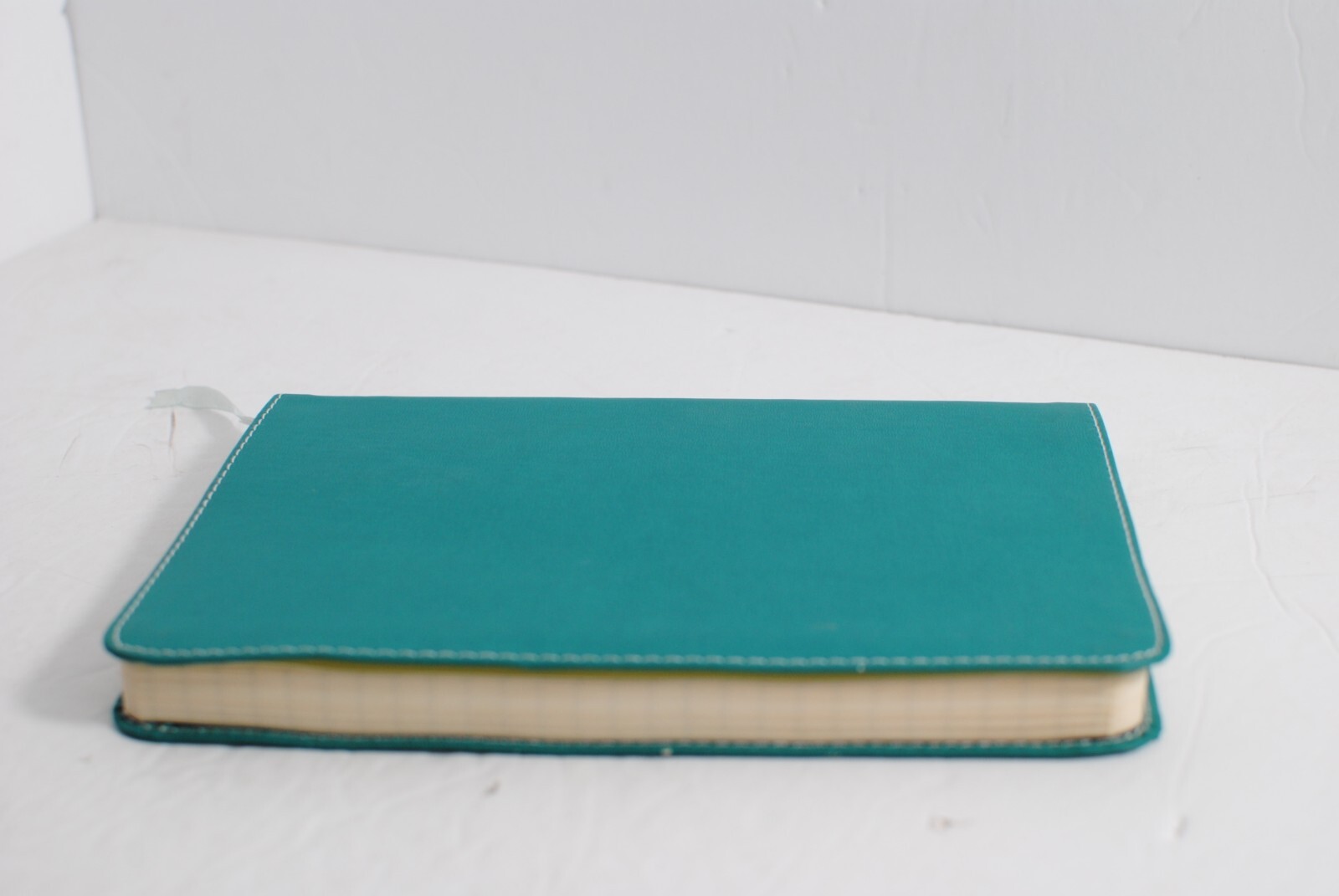 Piccadilly Blank Turquoise Blue Faux Leather Journal Notebook w Bookmark – NEW