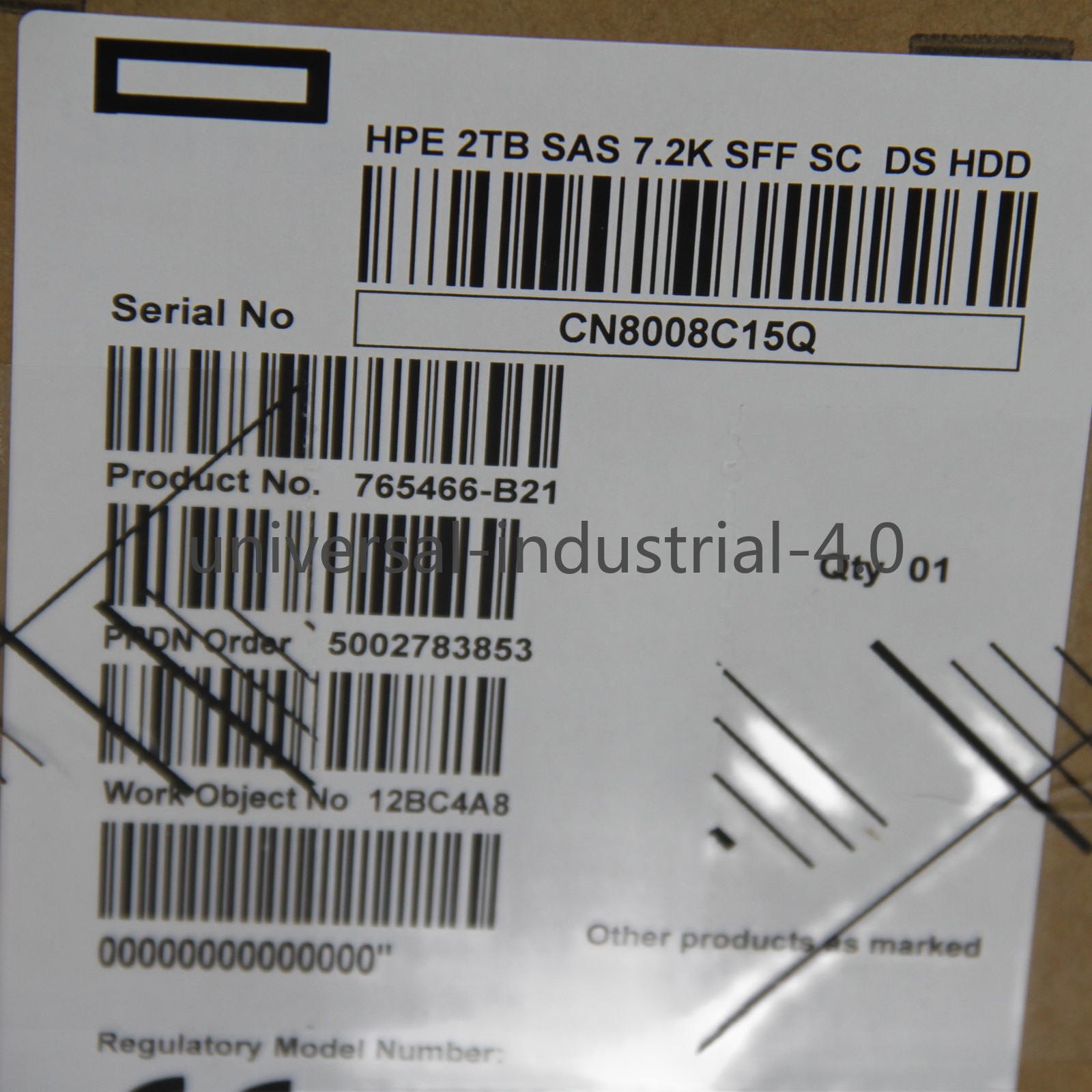 New 765466-B21 HP 2TB 12G SAS 7.2K RPM 2.5″ 512E HDD 765873-001 765452-002