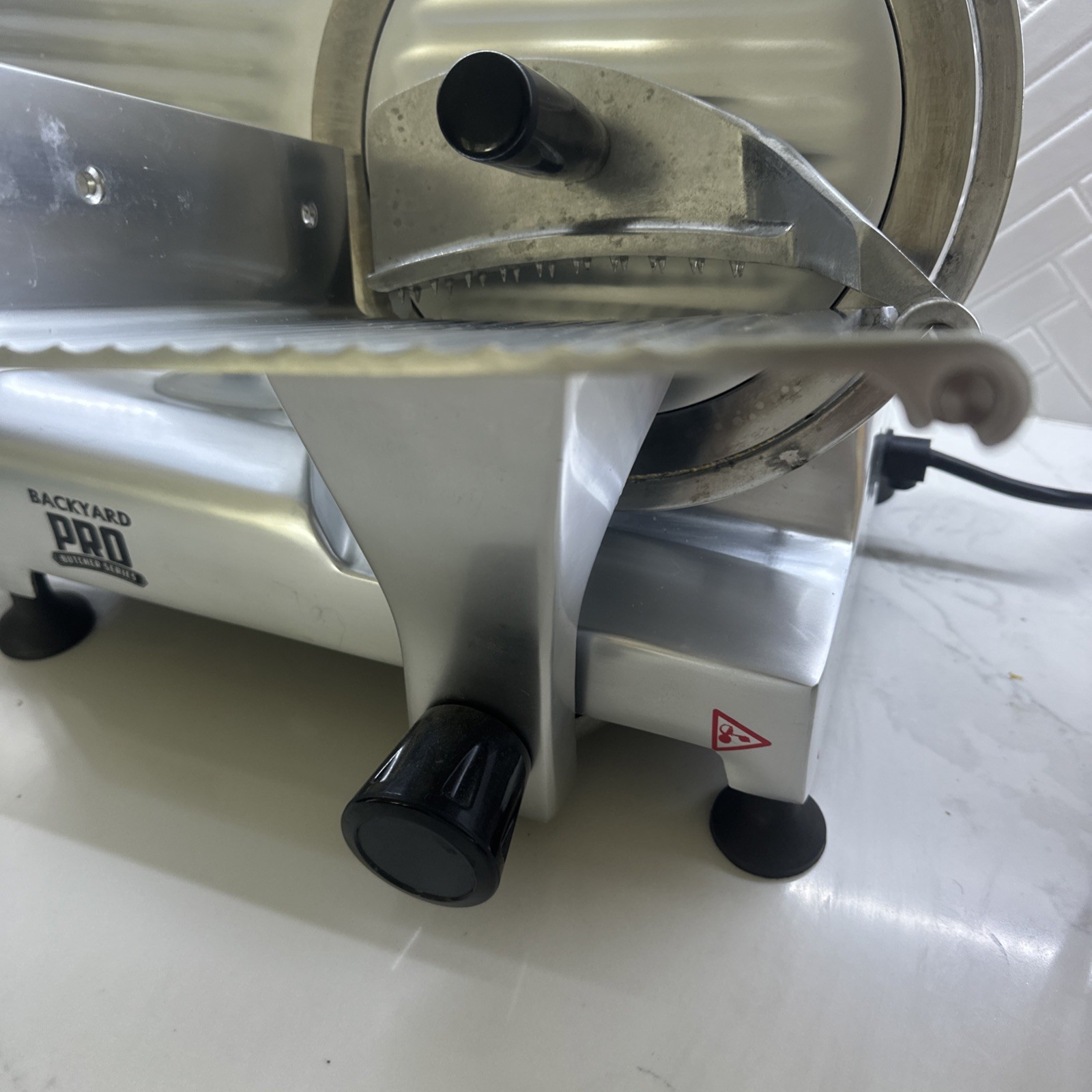 9″ Manual Gravity Feed Meat Slicer Semi-Automatic Commercial Machine 1/6 HP