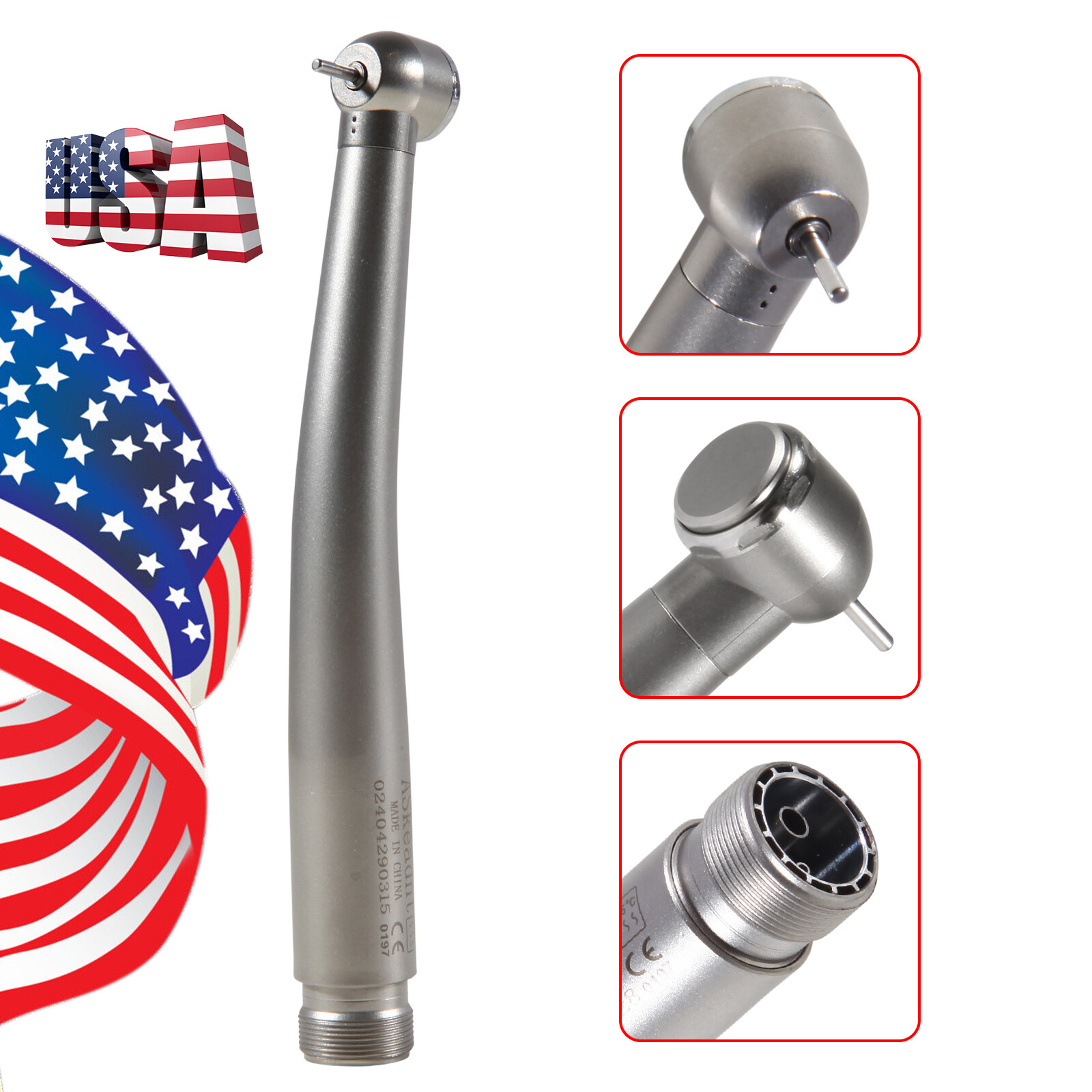 1-10 NSK PANA MAX Style Dental High Speed Handpiece Push Button 2 Holes Borden