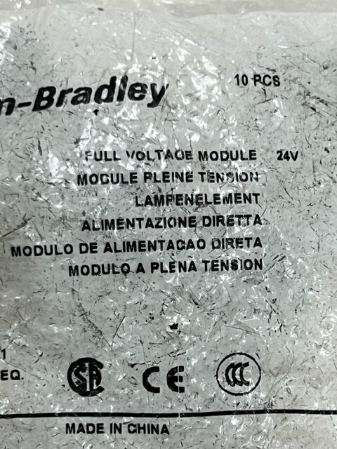 Bag of 10 pcs – 800F-D3C Ser A 24V Full Voltage Module New in Sealed Bag
