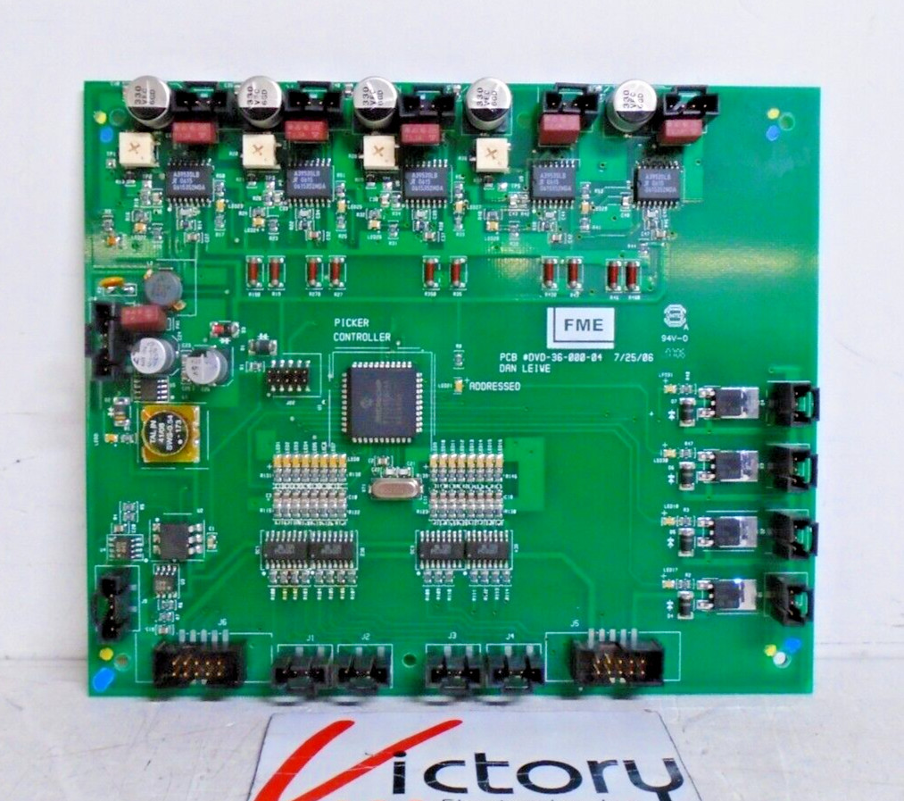 Used FME Forte Micro Picker Controller PCB Board | PCB #DVD-36-000-04