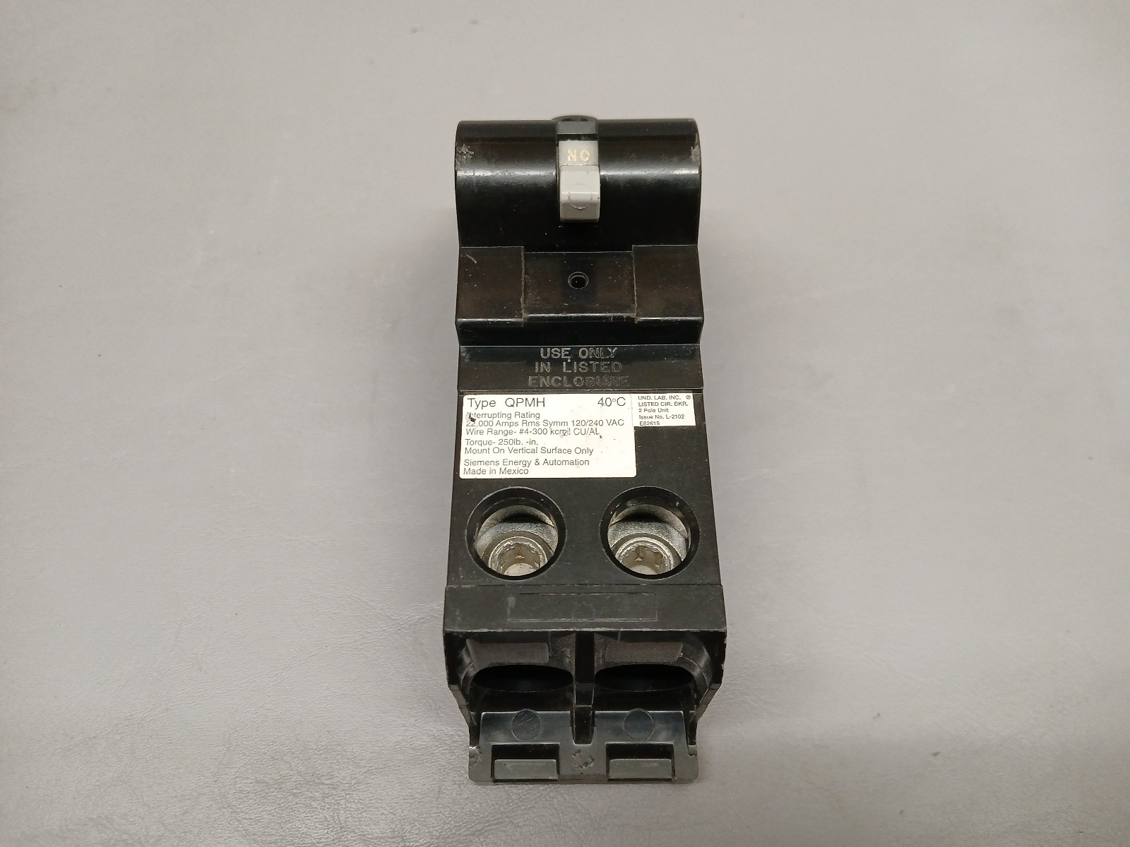 Murray 150A 2 Pole Main Circuit Breaker 240V Type QPMH