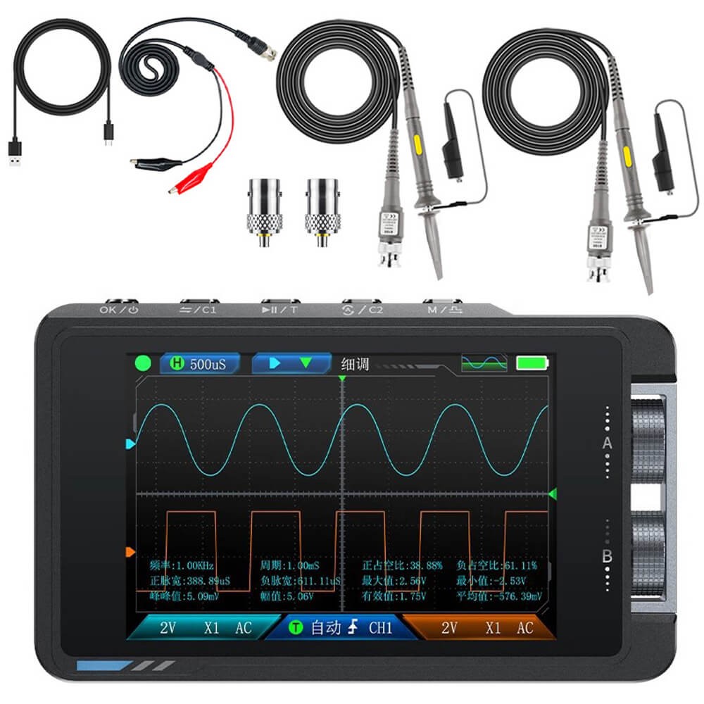 FNIRSI DS215H 2in1 Dual Channel Digital Oscilloscope Signal Generator 50MHz 250MSa/s