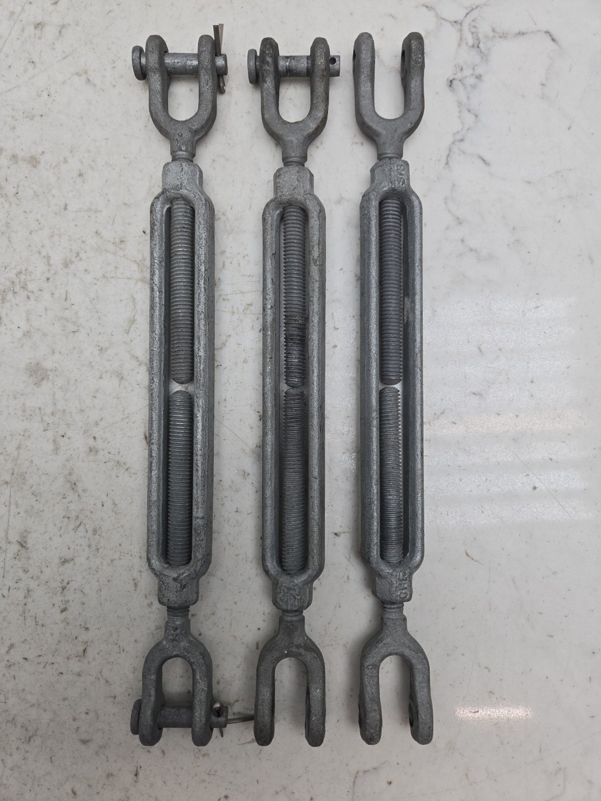 Mixed Lot of 7 Turnbuckles 6″ x 3/8 New And Used See Pictures For Details